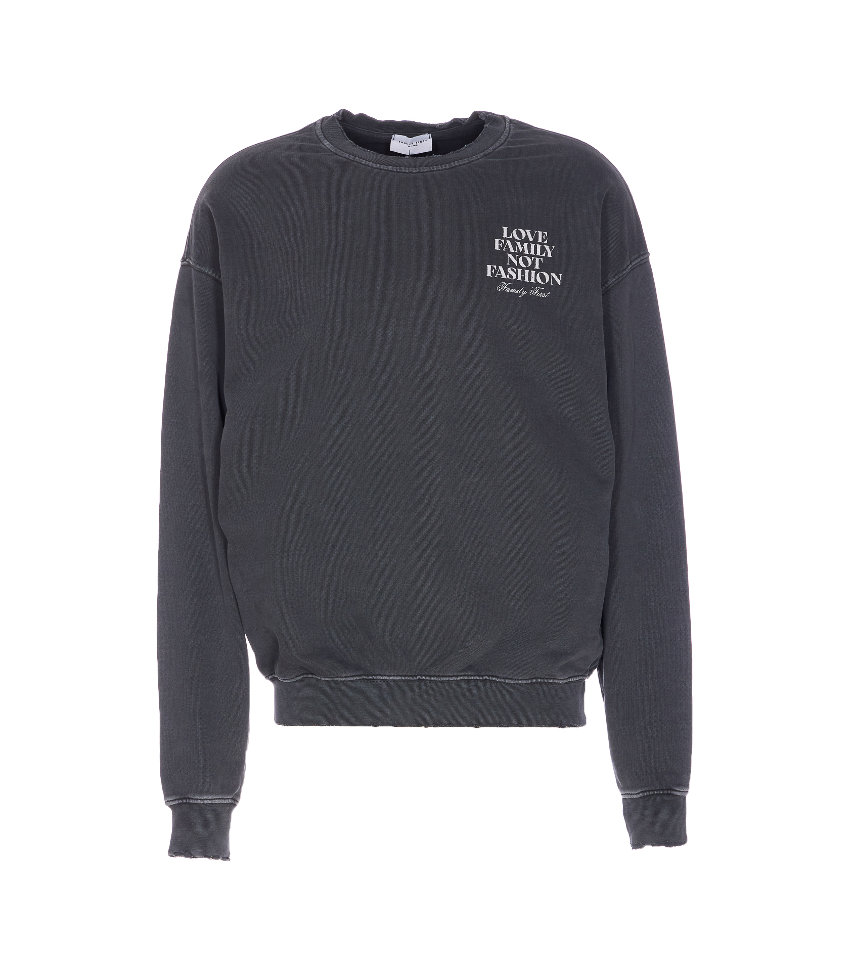 패밀리 퍼스트 VINTAGE CREWNECK 스웨트셔츠 남성 그레이 25FW SF2504BLACK