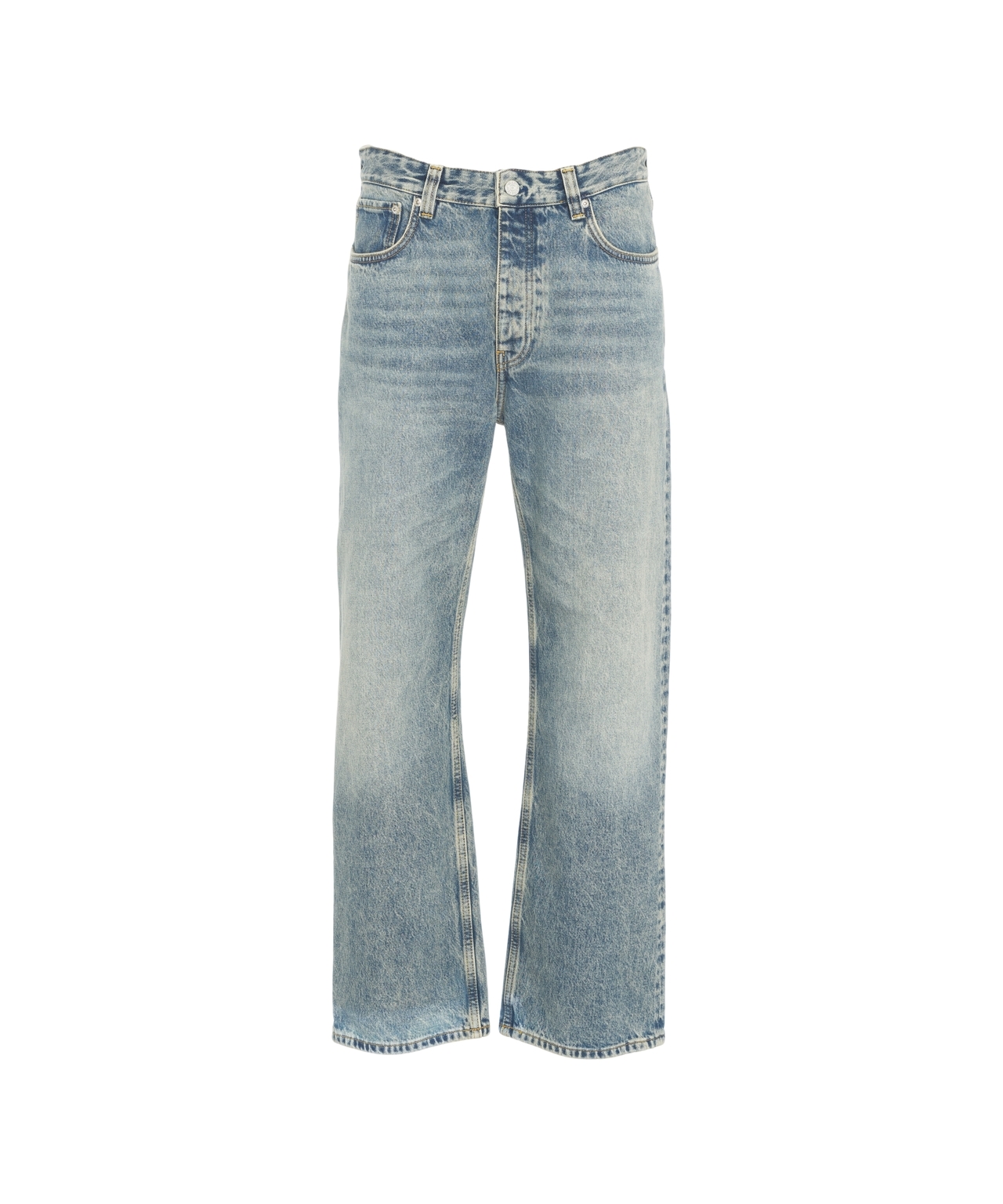 온 훈드에드 Five-pocket Faded 진 데님 팬츠 남성 블루 26SS 387415028CELTINTEDBLUE