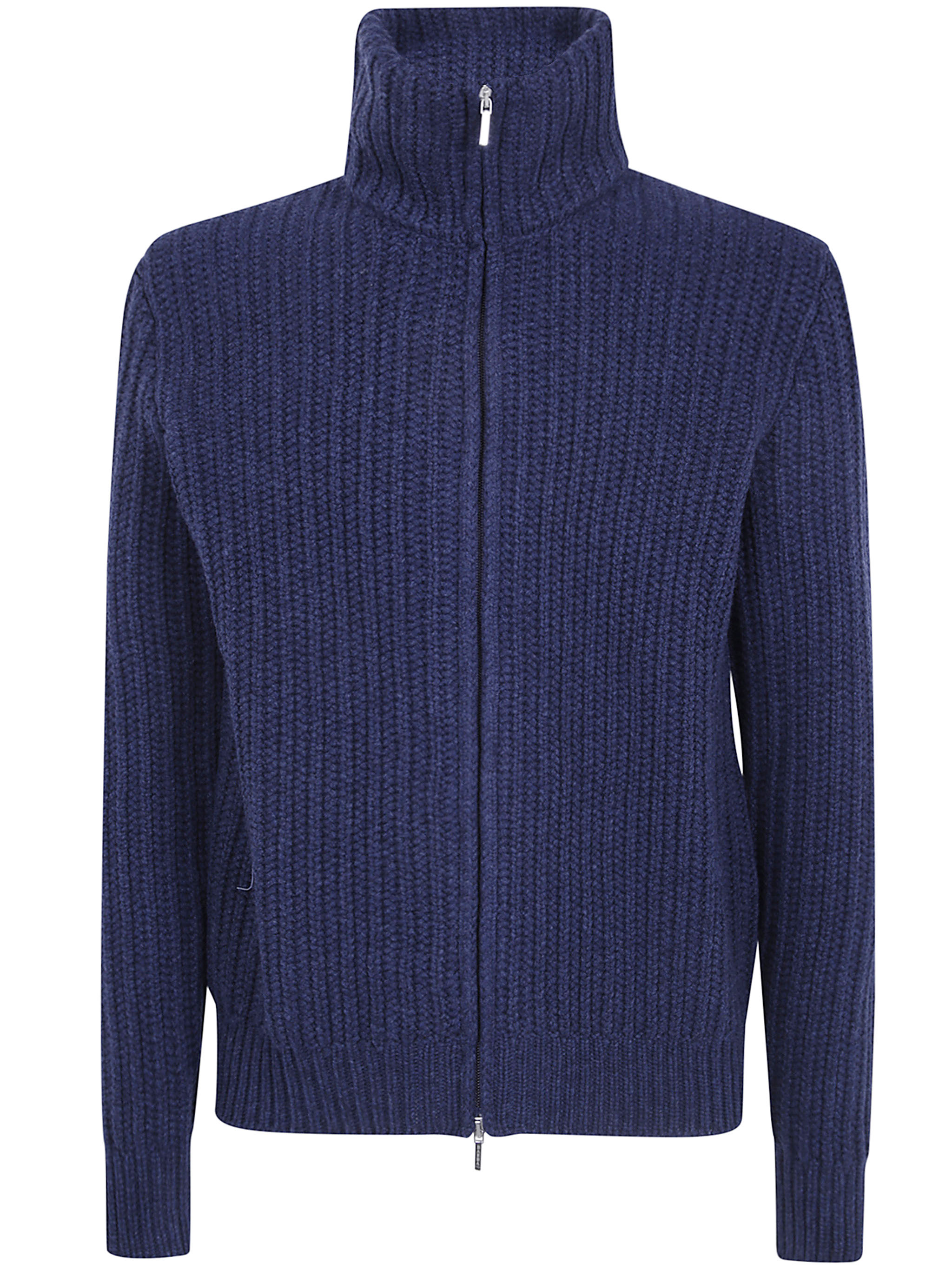 발바 FULL ZIP knitted 니트 남성 블루 26FW 1967310555700090705589