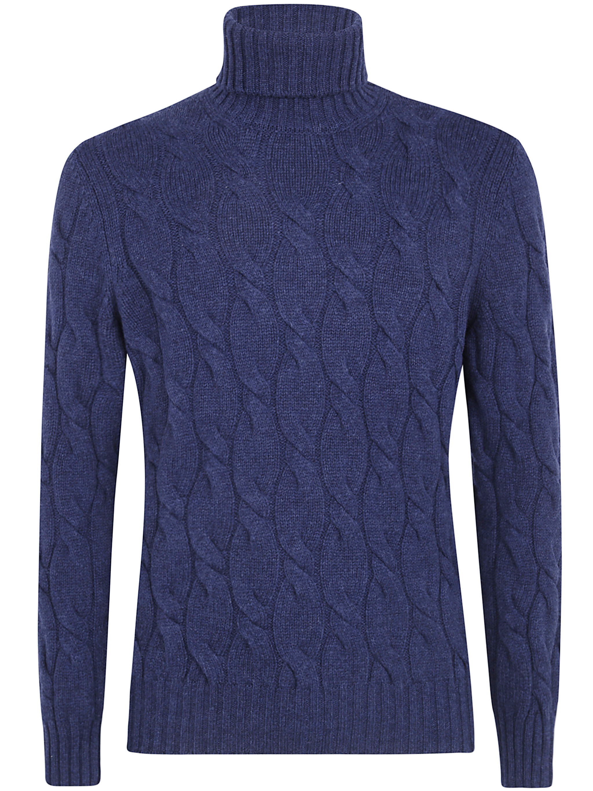 발바 BRAIDED TURTLE NECK knitted 터틀넥 남성 블루 26FW 1965913587700090710589