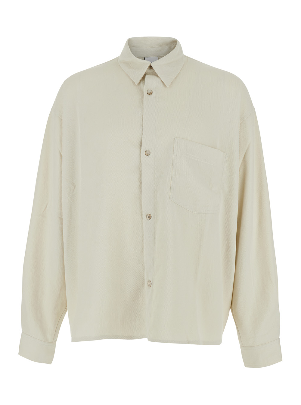 온 훈드에드 Leo classic collar Long Sleeves Tech Fabric 긴팔 셔츠 남성 그레이 26SS 421213064LIGHTGREY