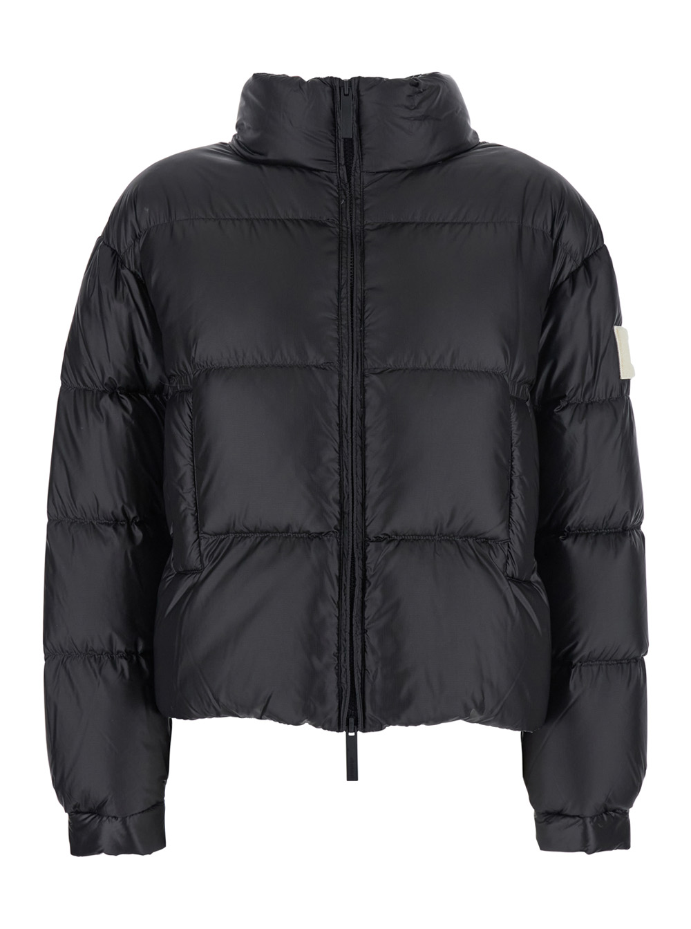 애프터 라벨 high collar logo patch tech fabric 패딩 여성 블랙 26FW HELSINSKIN051999