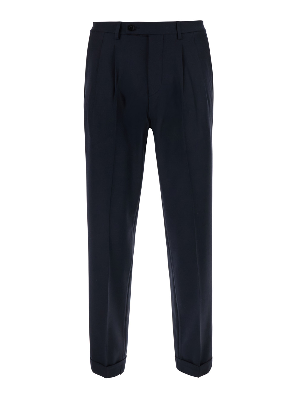 마이클 콜 Cuff Hem Double Pleat on Front Blend casual 캐주얼 팬츠 남성 블루 26FW MCDANOMS3089F26016