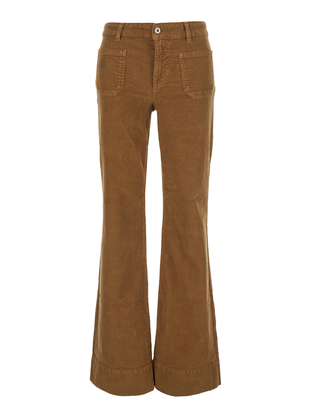 에이지 진 Vicky High Rise waist leg casual 플레어 캐주얼 팬츠 여성 브라운 26FW W0196157BALE
