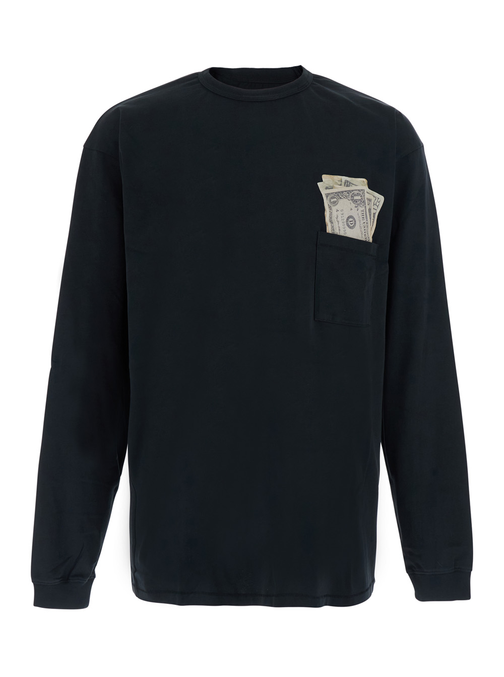 이알엘 UNISEX MONEY TEE KNIT long sleeves 긴팔 코튼 티셔츠 남성 블랙 26FW ERL13T006BLACK