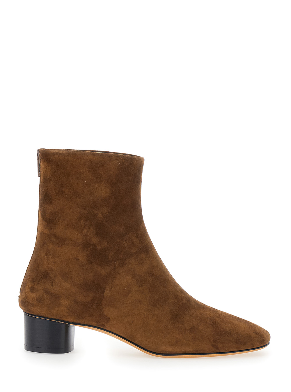 르 몬데 베릴 Carole Ankle Medium Block Heel 앵클 부츠 여성 브라운 26FW CARSUEMOK