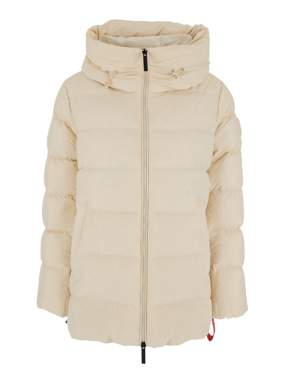 애프터 라벨 LEVI zip logo patch on sleeve Tech Fabric 패딩 여성 화이트 26FW LEVIN7864020