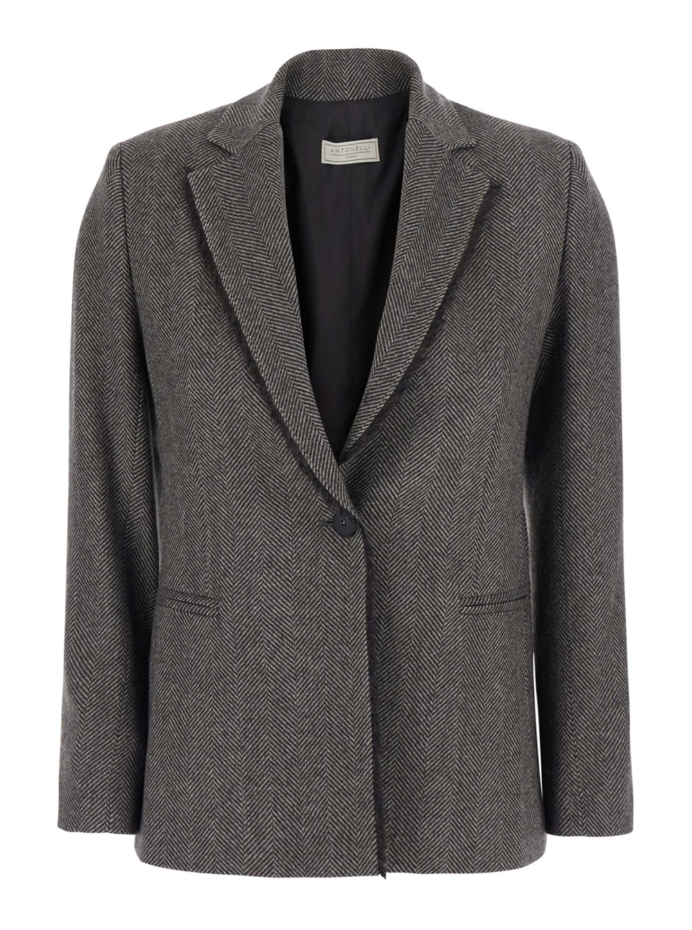 안토넬리 Notched revers long sleeves fabric suit 자켓 여성 브라운 26FW R3261836D241