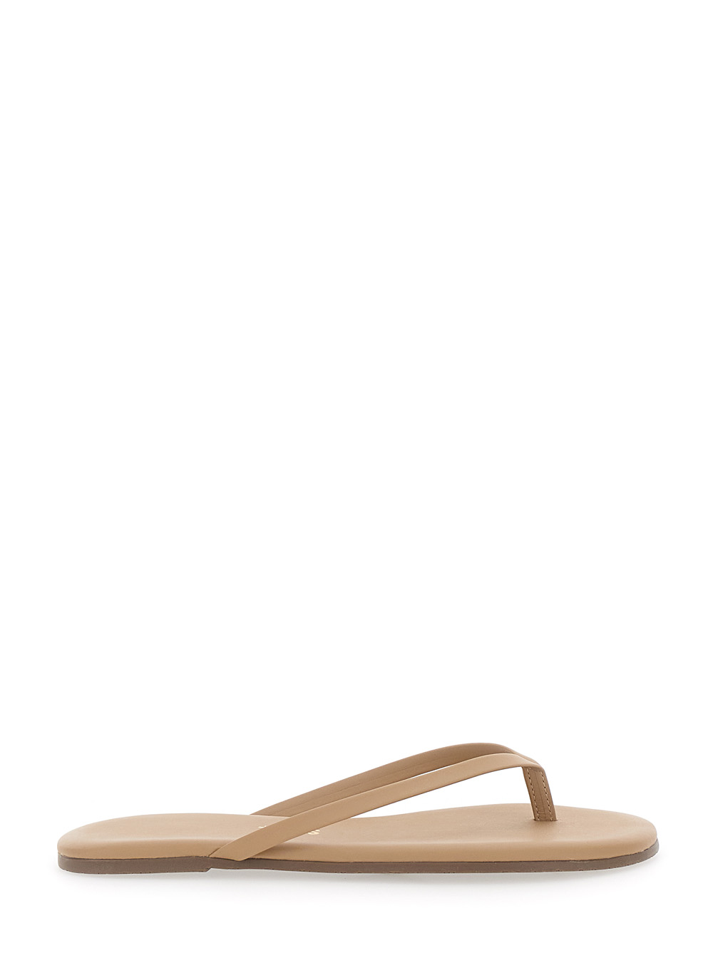 트잇 Foundations thong design logo embossed Ecoleather Ballet 플립플롭 여성 브라운 26SS FOUNDATIONSMATTE9