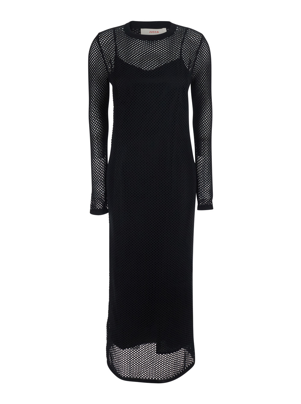 주크아 Long Sleeves Perforated Details 원피스 여성 블랙 26SS J4351034109003