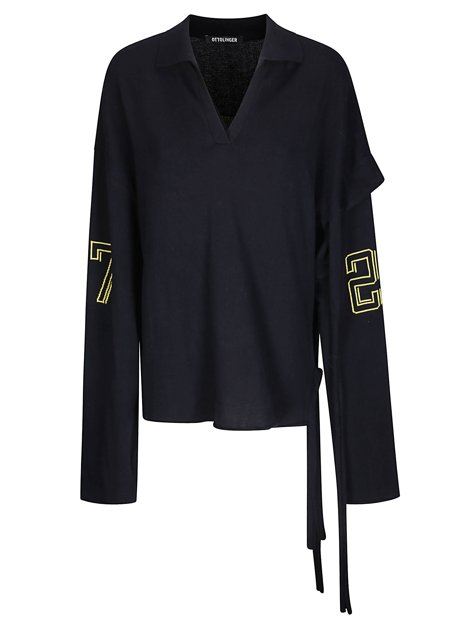 오트오리엘 Longsleeve 오버사이즈 니트 여성 블랙 26FW 10710510602BLKYLW