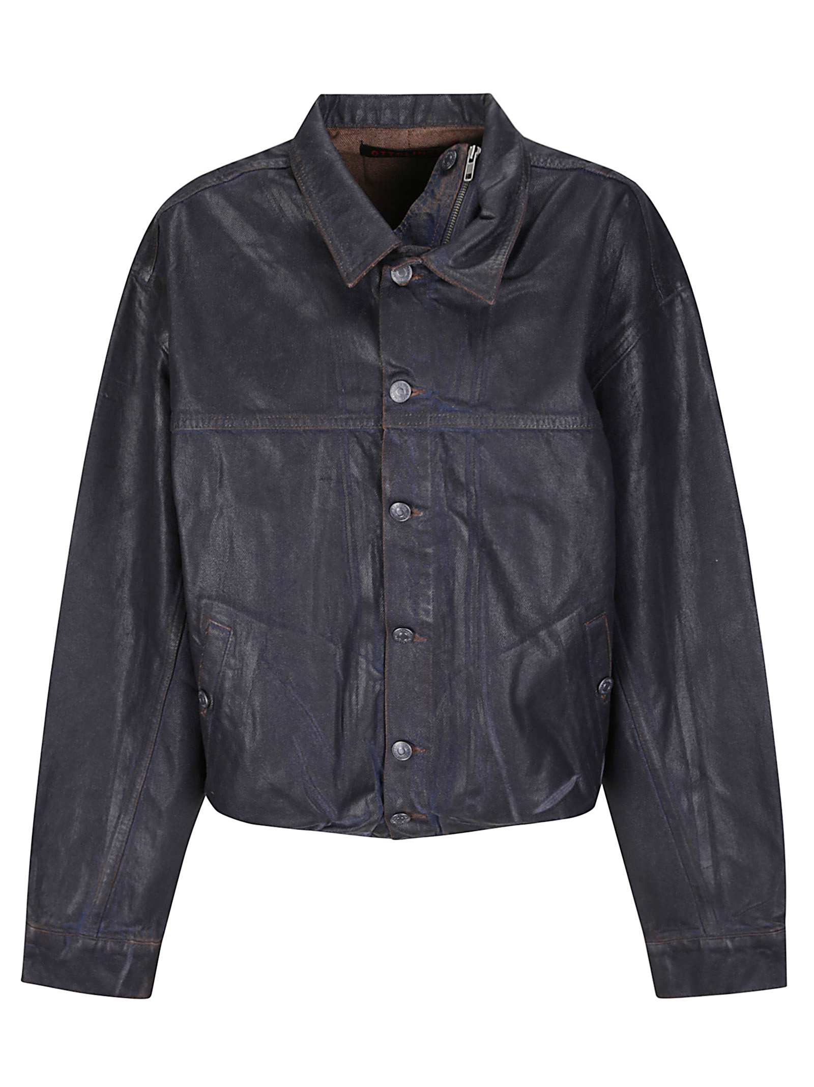 오트오리엘 Giacca Glazed Flex 데님 가죽의류 여성 브라운 26FW 11770441701BRW