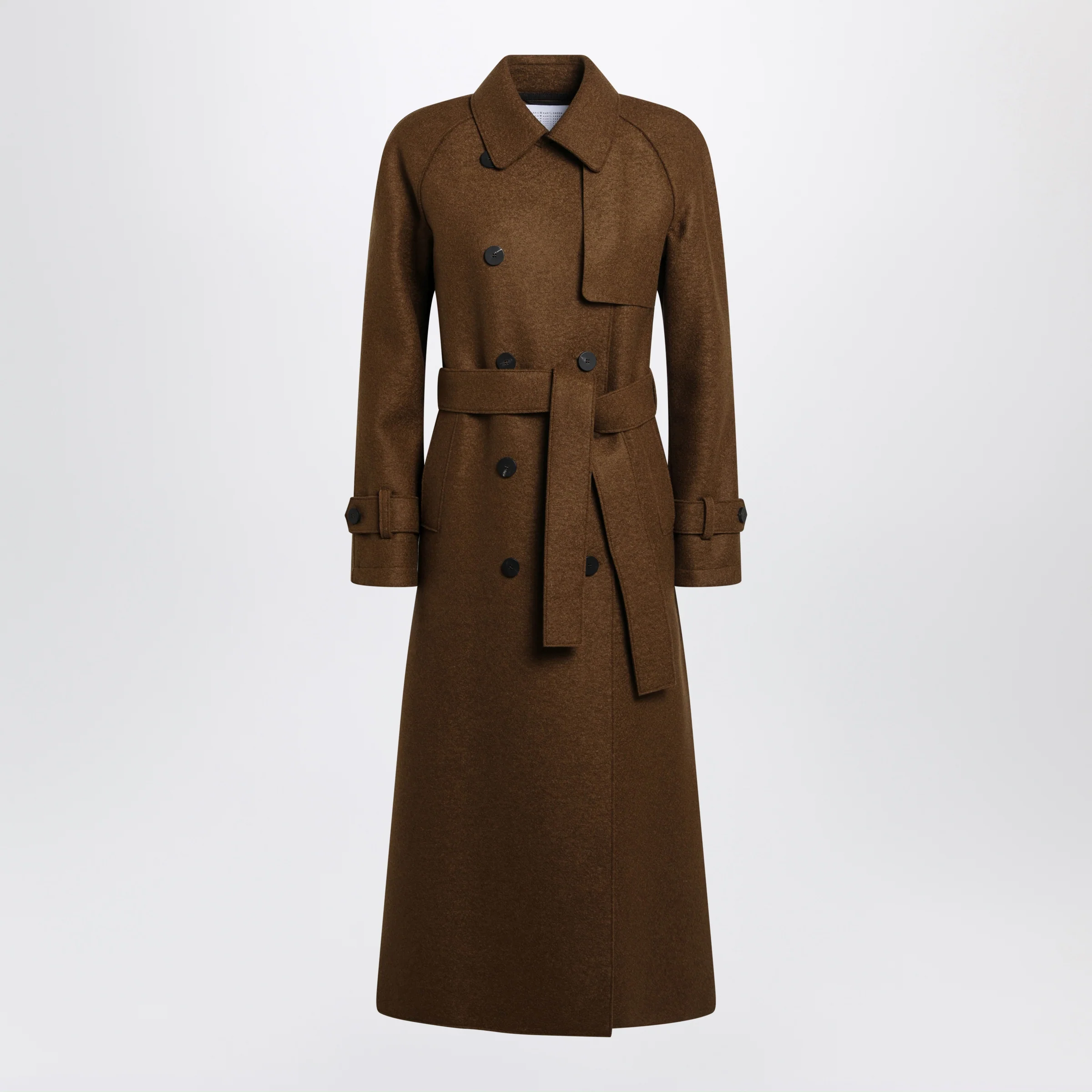 할릿 알프 런던 Biscuit belted 더블 코트 여성 브라운 26FW AA1180MLK444