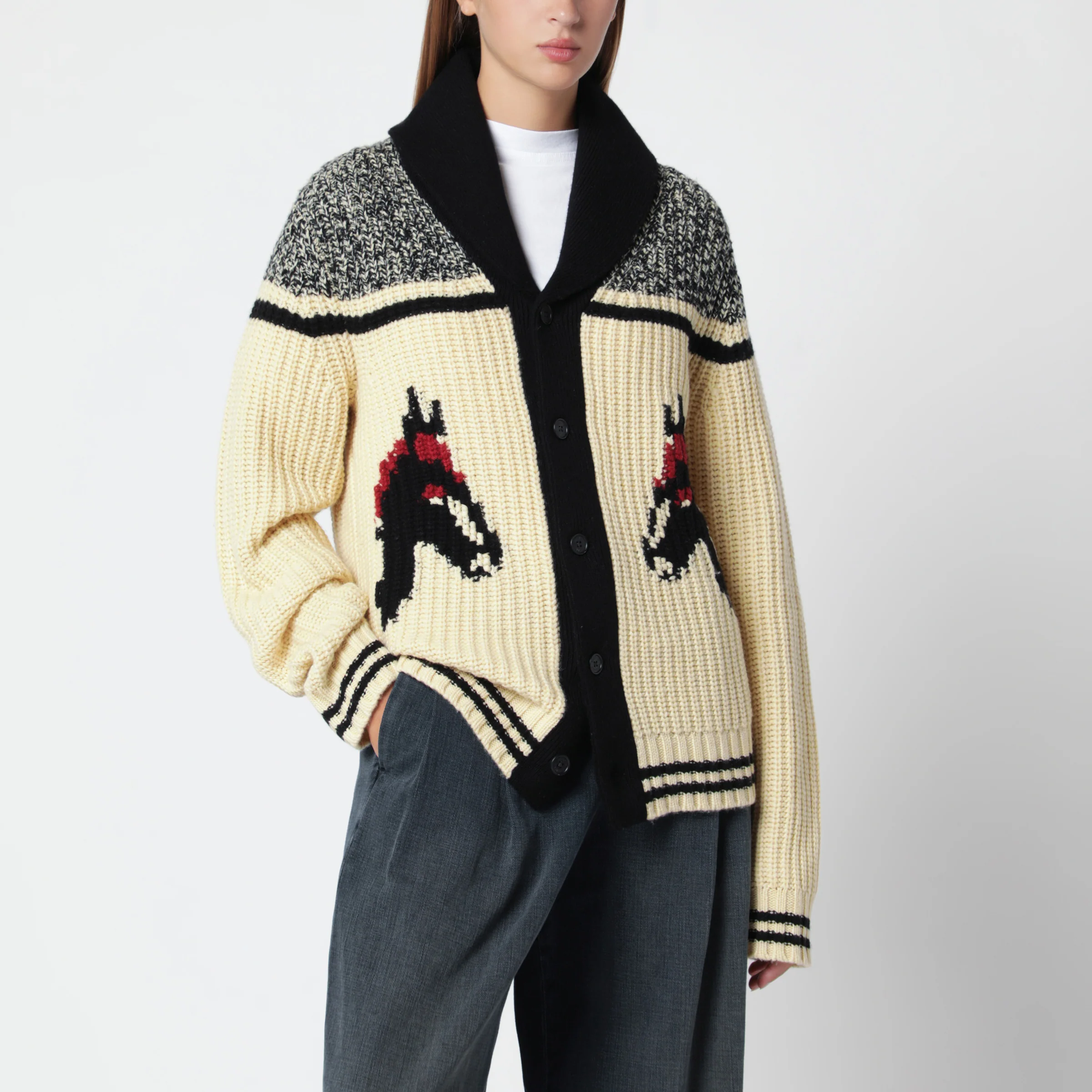 굿트 인 레시덴체 Rodeo knitted 가디건 여성 멀티 26FW M32619RHWOBC