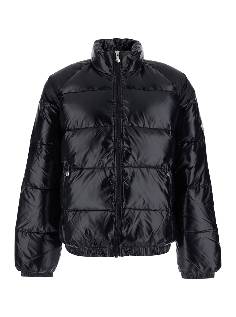 피레넥스 high neck logo patch on sleeve Tech Fabric unisex Outdoor 스포츠 아우터 남성 블랙 26FW FWHUY0150009