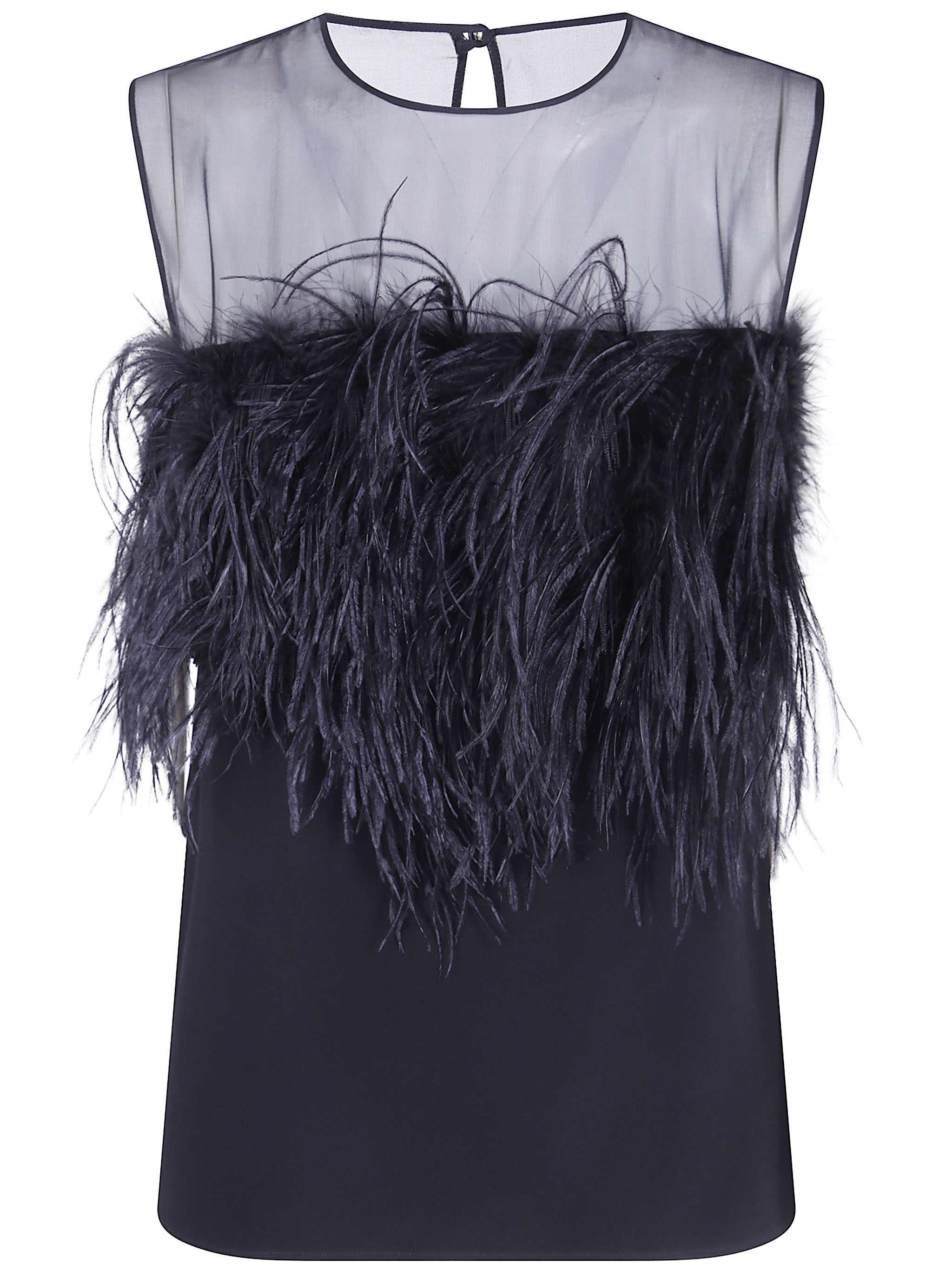 알베르타 페레티 BIFABRIC TOP 베스트 여성 블랙 26FW 080851278555