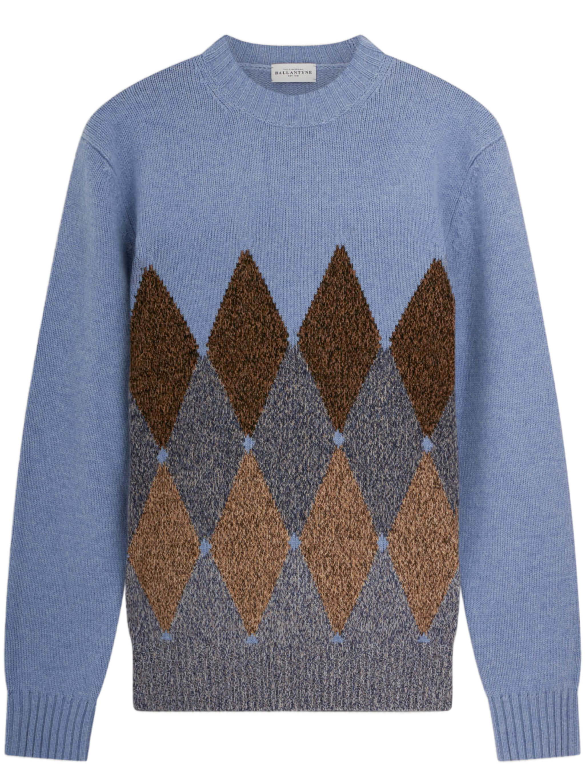 발란티네 knitted 풀오버 니트 남성 블루 26FW B2P2125WI0193000