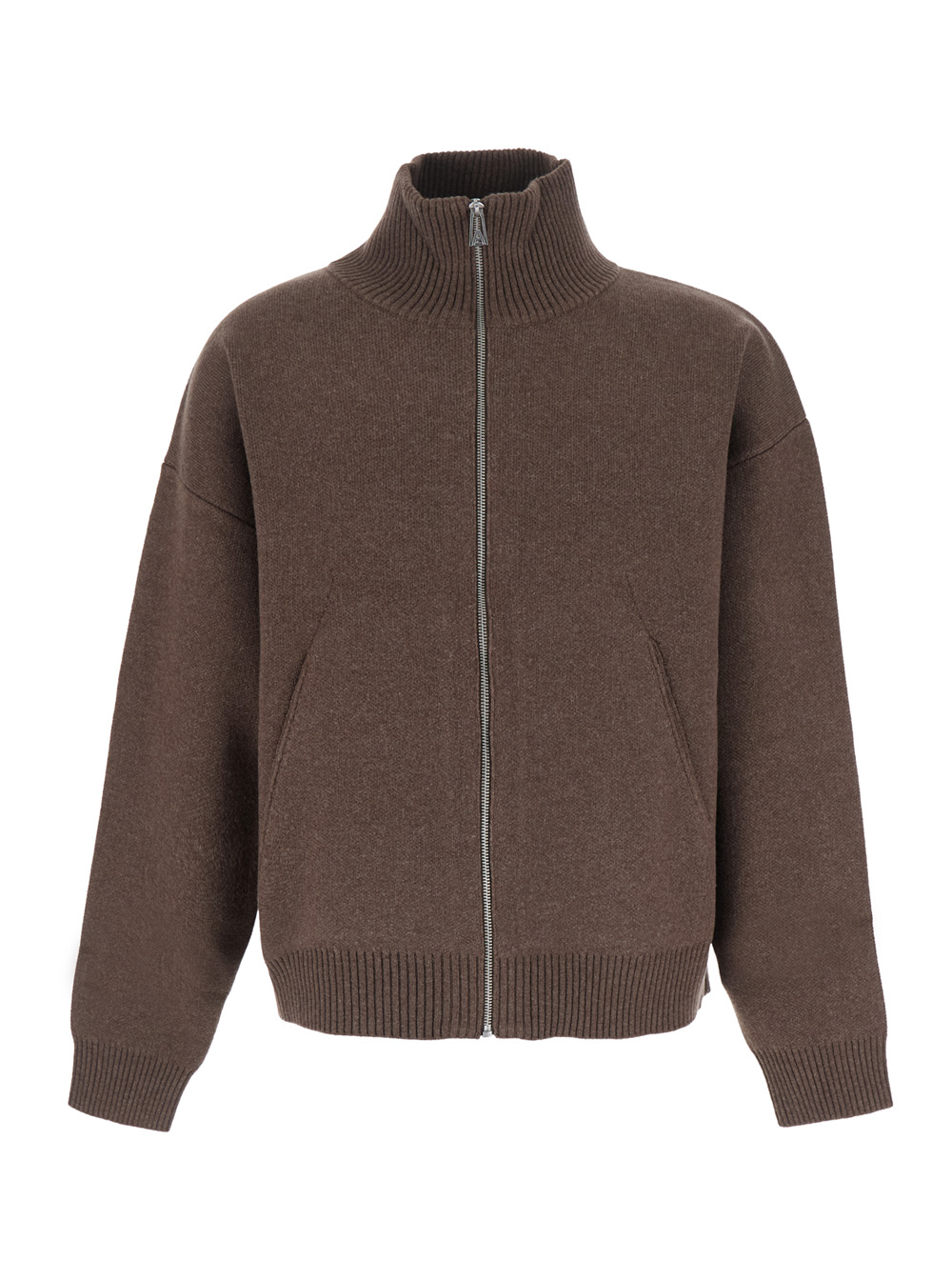 악셀 아리가토 Core Zip-Up high collar long sleeves knitted 니트 남성 브라운 26FW A2143005DARKBROWN