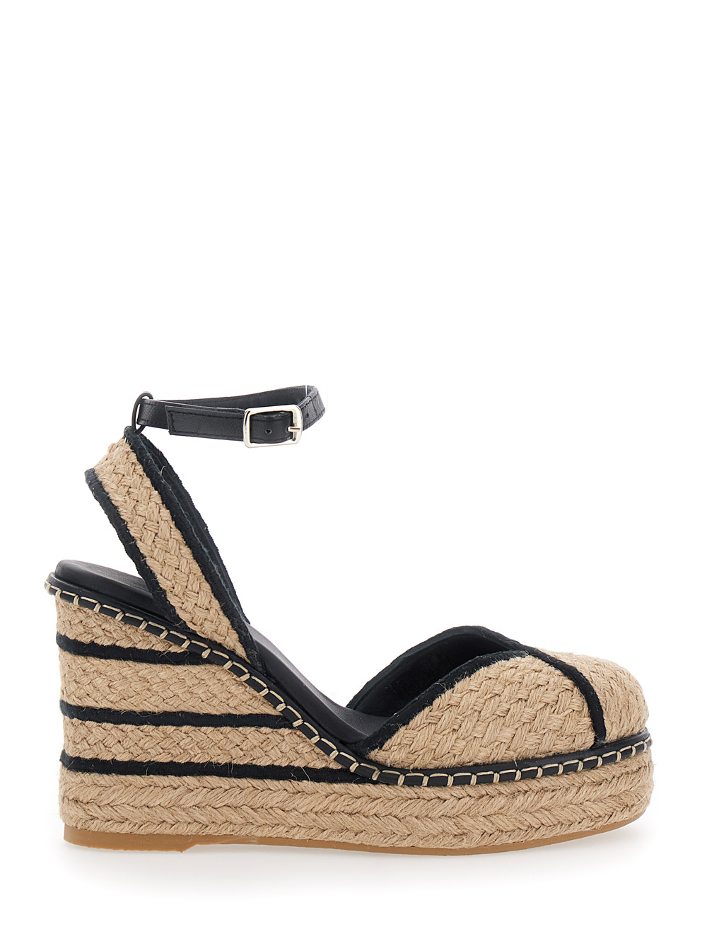 캇타넬 COVA Wedges Ankle Strap High Wedge Heel Fabric heels 펌프스 여성 베이지 26SS 0261552974091