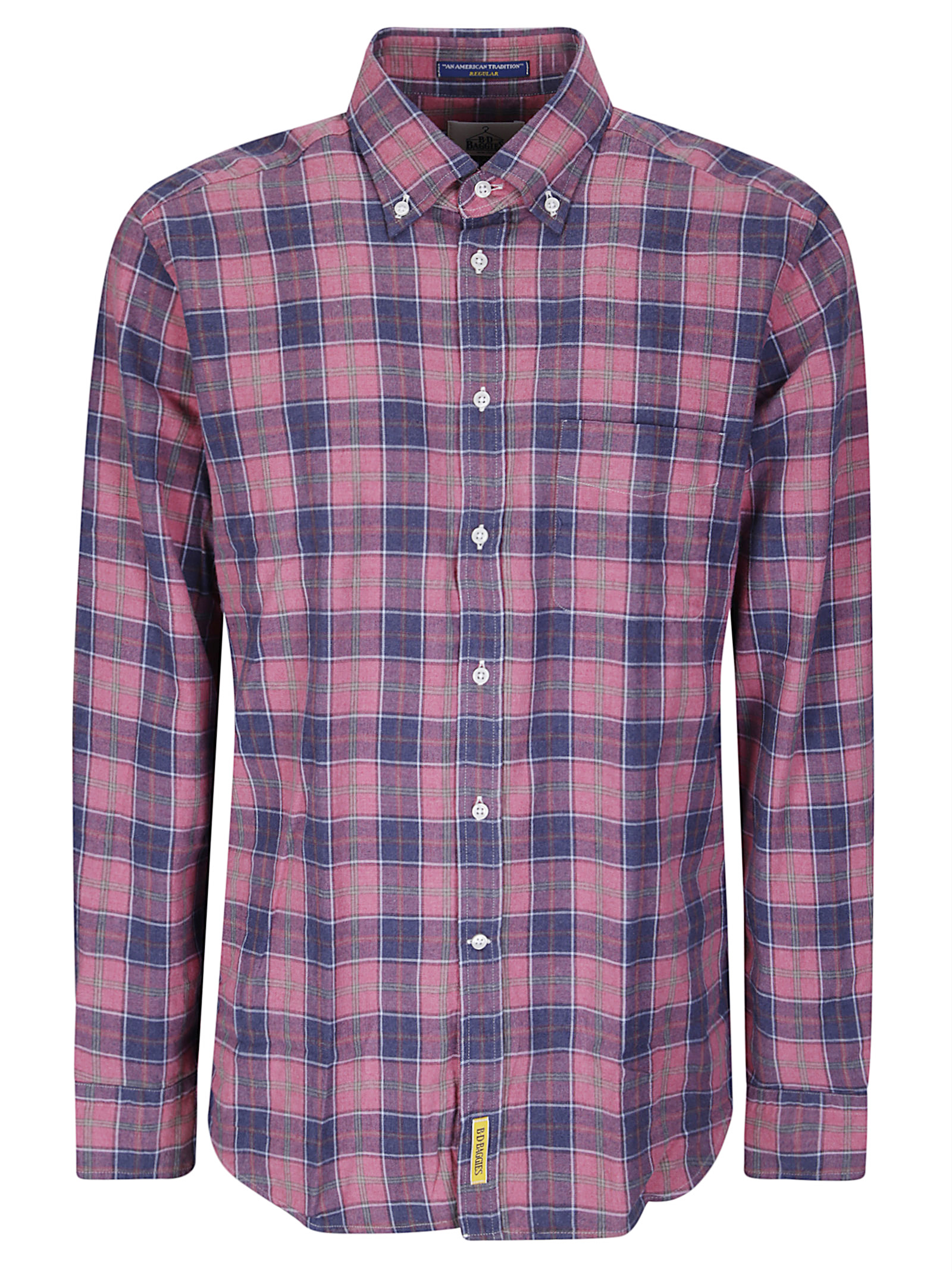 비디 박짓 Camicia Bradford 긴팔 셔츠 남성 핑크 26FW B260211