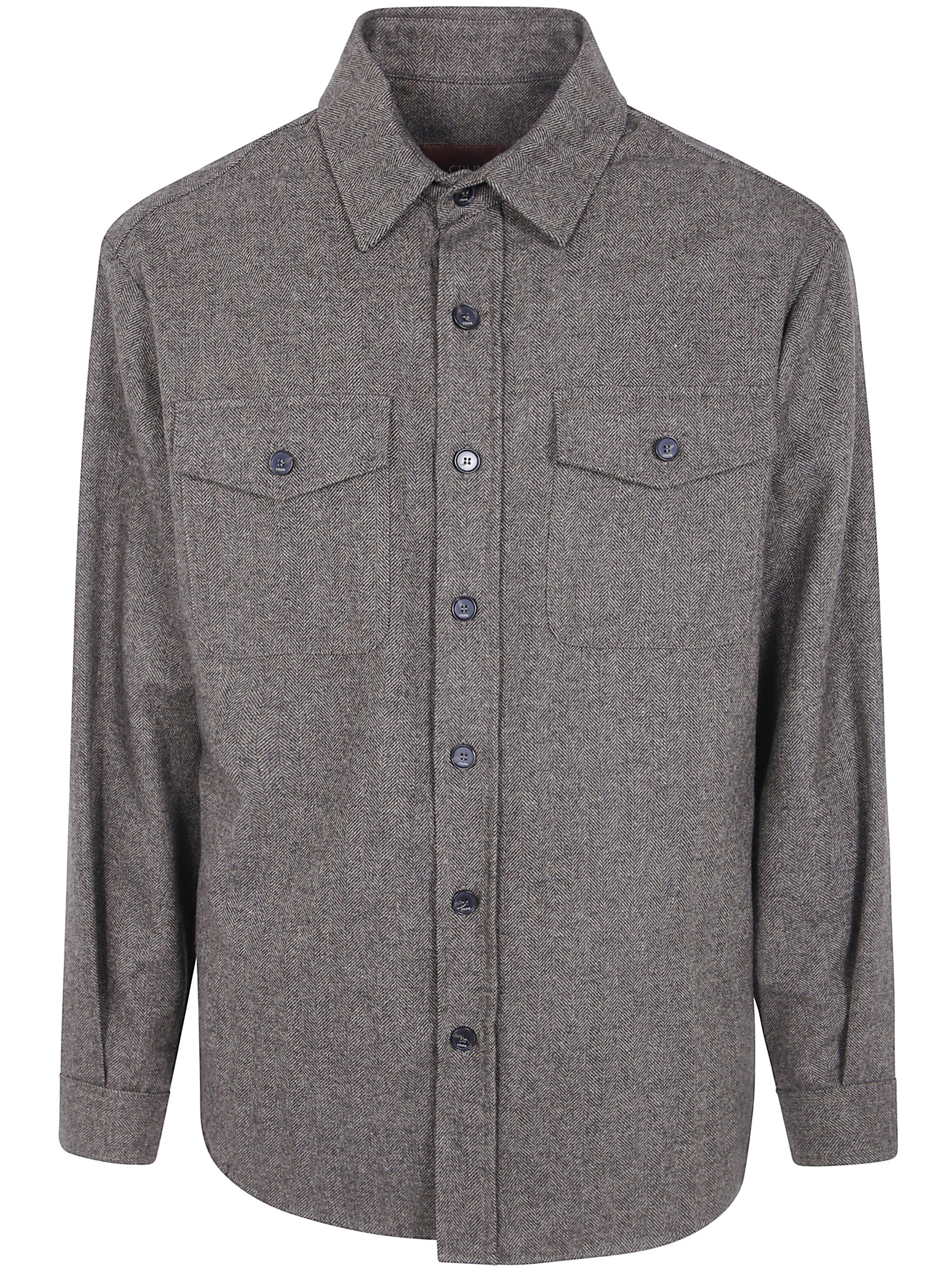 크우나 OSAKA OVERSHIRT BUTTONED CHEST PATCH POCKETS 셔츠 자켓 남성 브라운 26FW SM05OSAKA1810136
