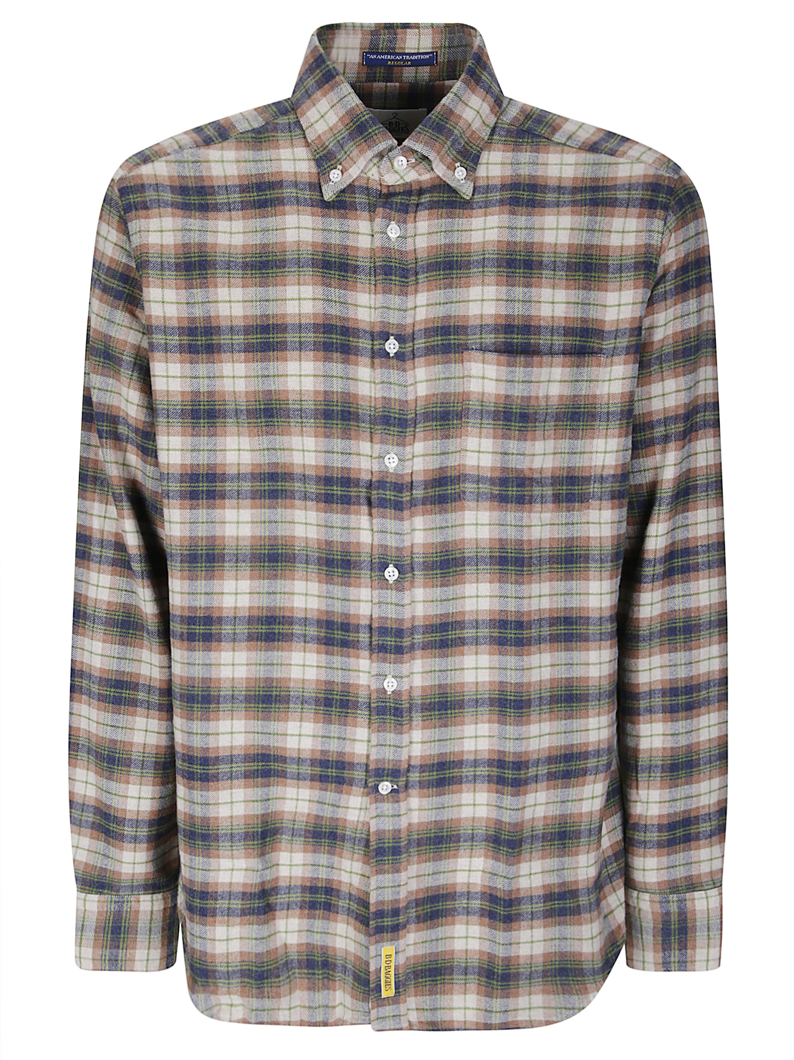 비디 박짓 Camicia Bradford 긴팔 셔츠 남성 그린 26FW B260351