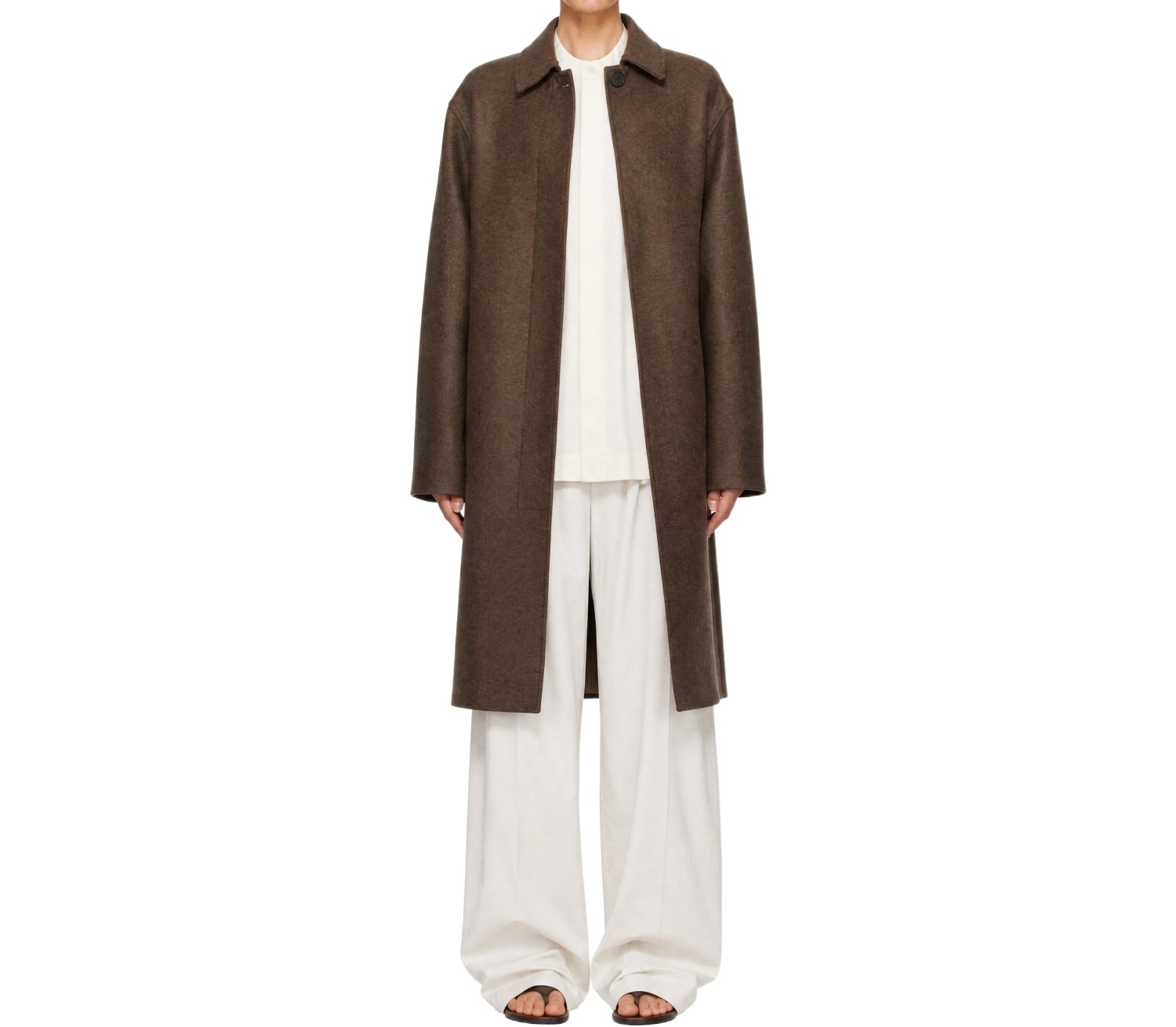 스튜디오 니촐손 Cappotto svasato 코트 여성 화이트 26FW RIASNW725LODEN