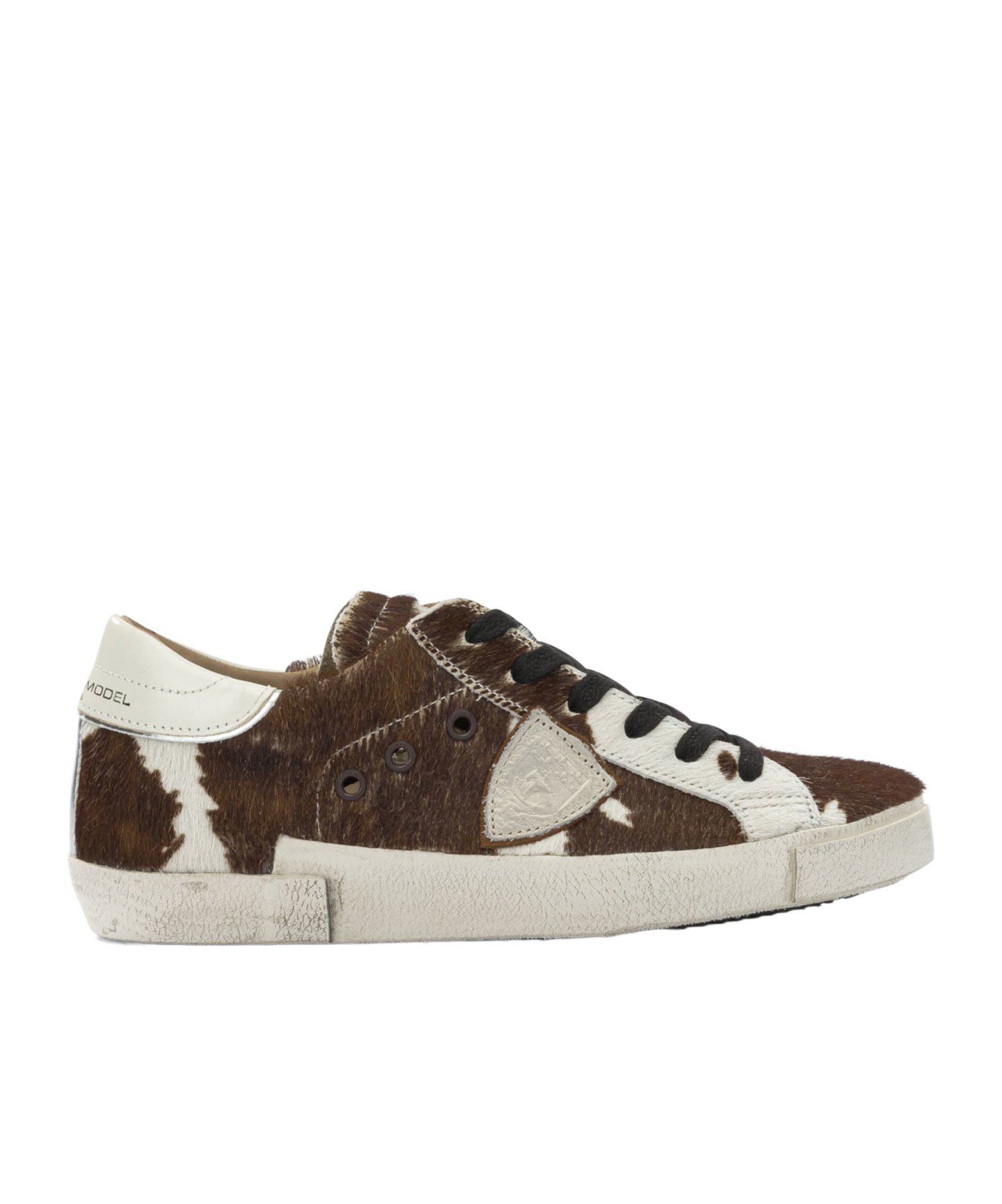 필립 모델 로우탑 스니커즈 여성 화이트 26FW PRLDAV01BROWN