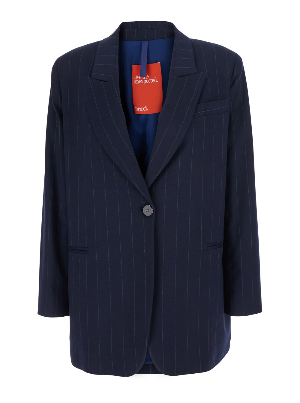 멜치 technical details Tech Fabric suit 자켓 남성 블루 26FW G305GBLUE
