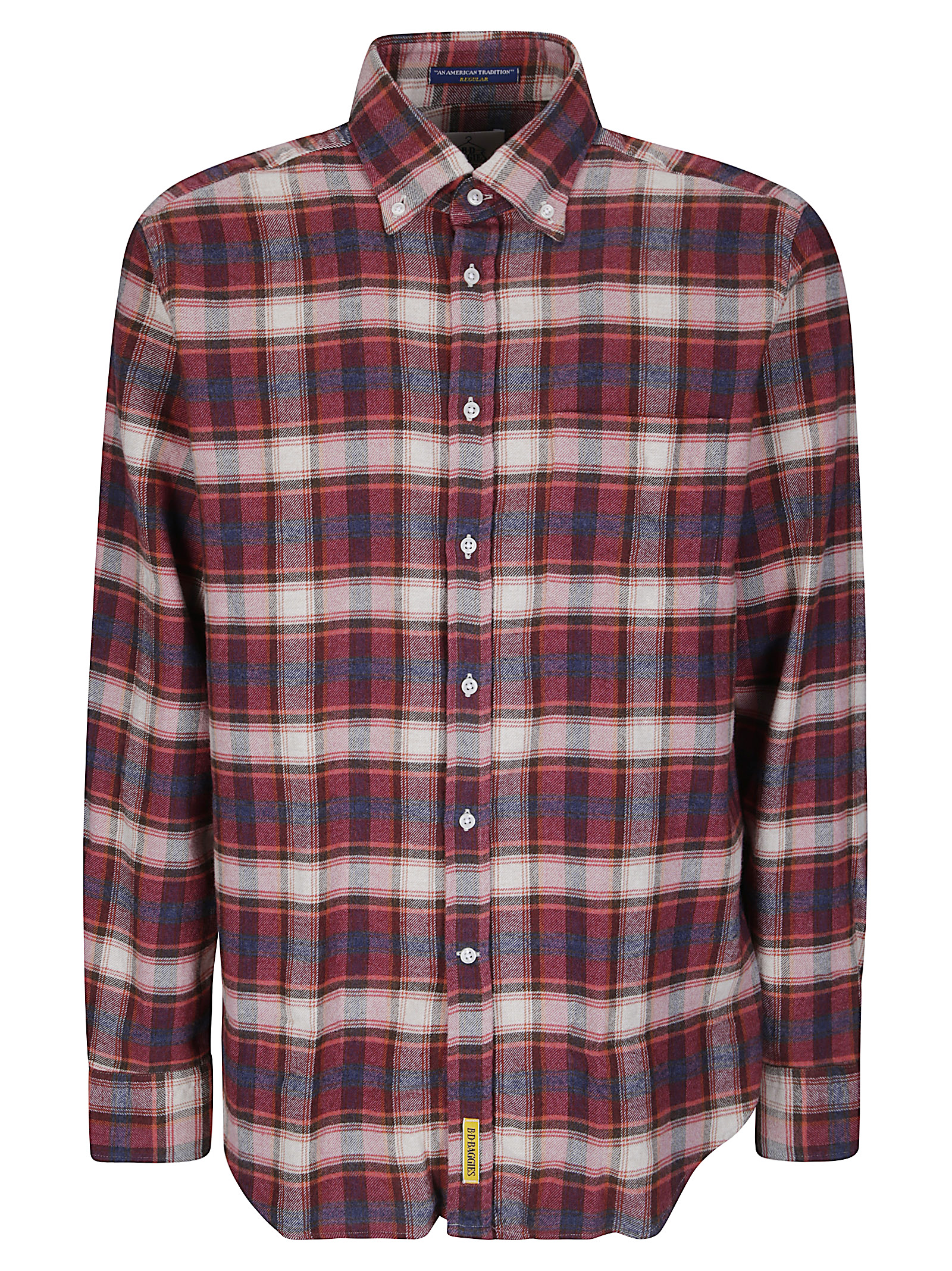 비디 박짓 Camicia Bradford 긴팔 셔츠 남성 레드 26FW B260341