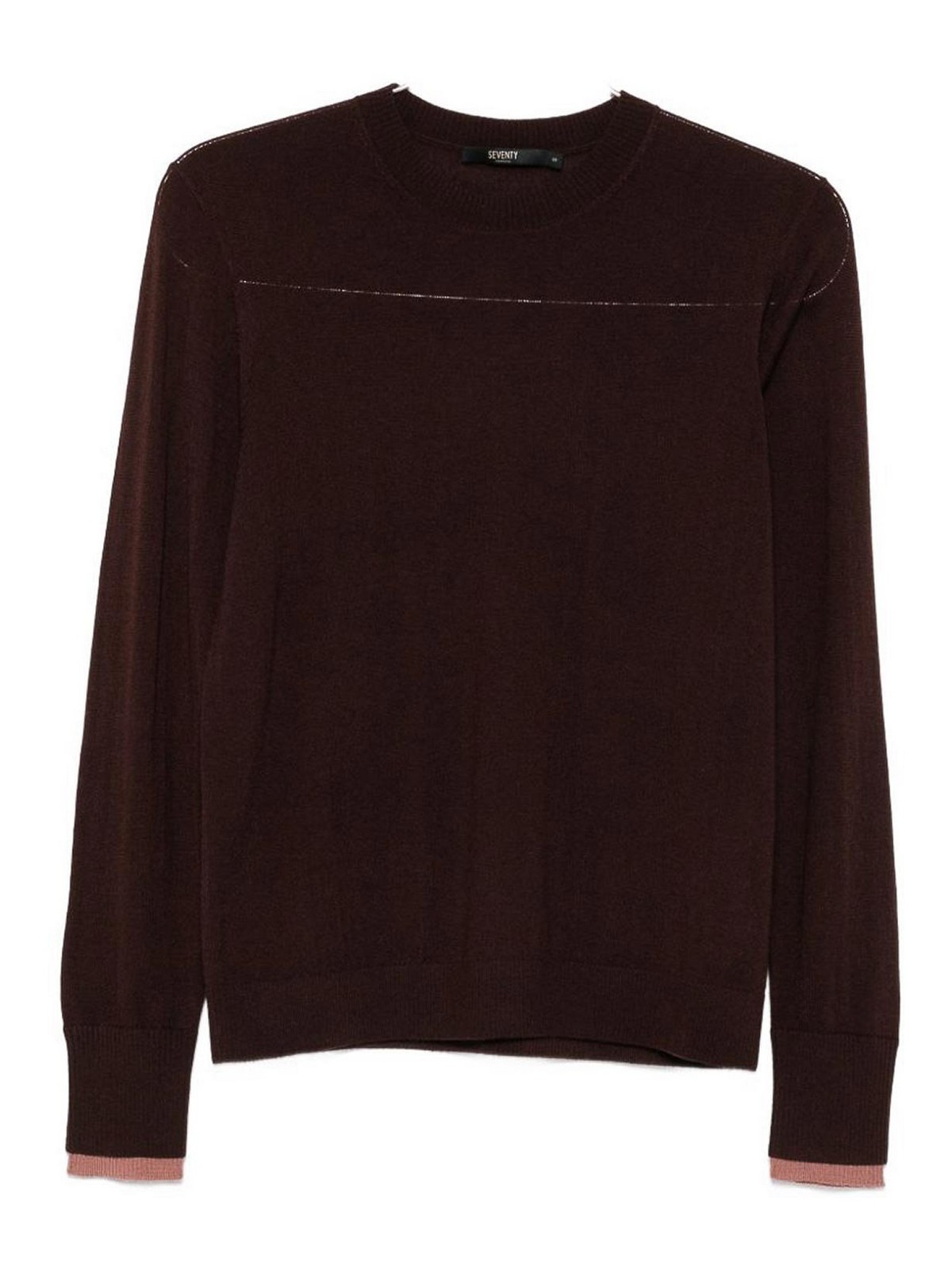 세벤티 knitted 니트 여성 브라운 26FW MT4178900330244