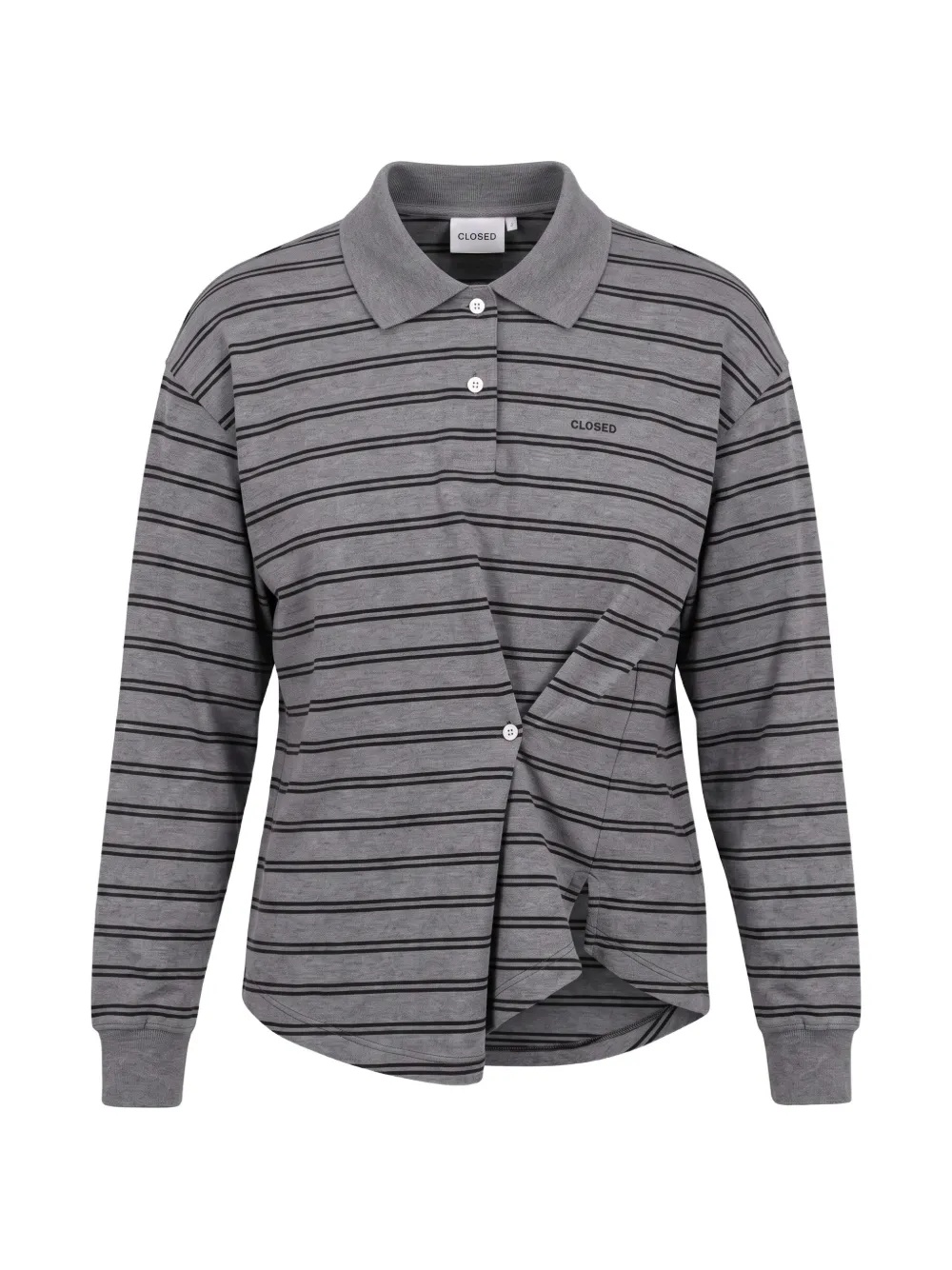 크오세드 POLO LONG SLEEVE 폴로셔츠 남성 그레이 26FW C9518244HST164