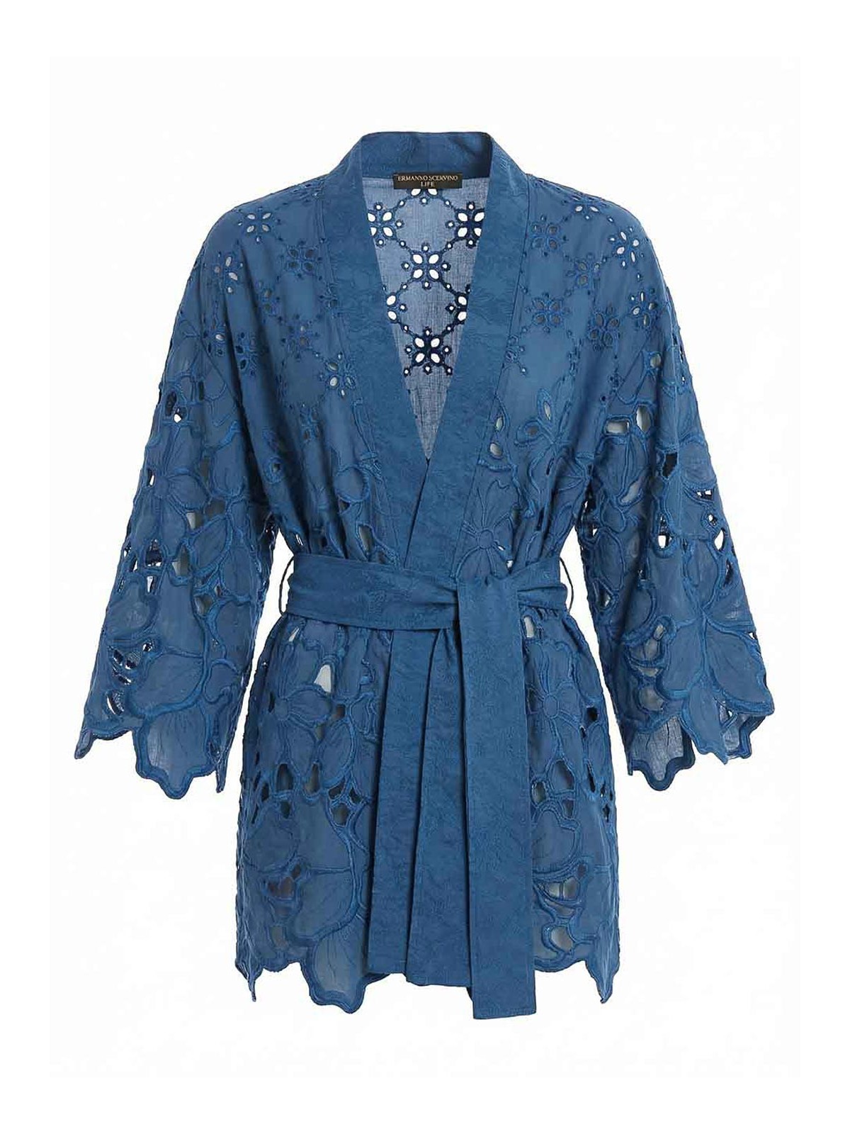 에르마노 세르비노 Kimono knitted 니트 여성 블루 26SS D484Q608QYD64044