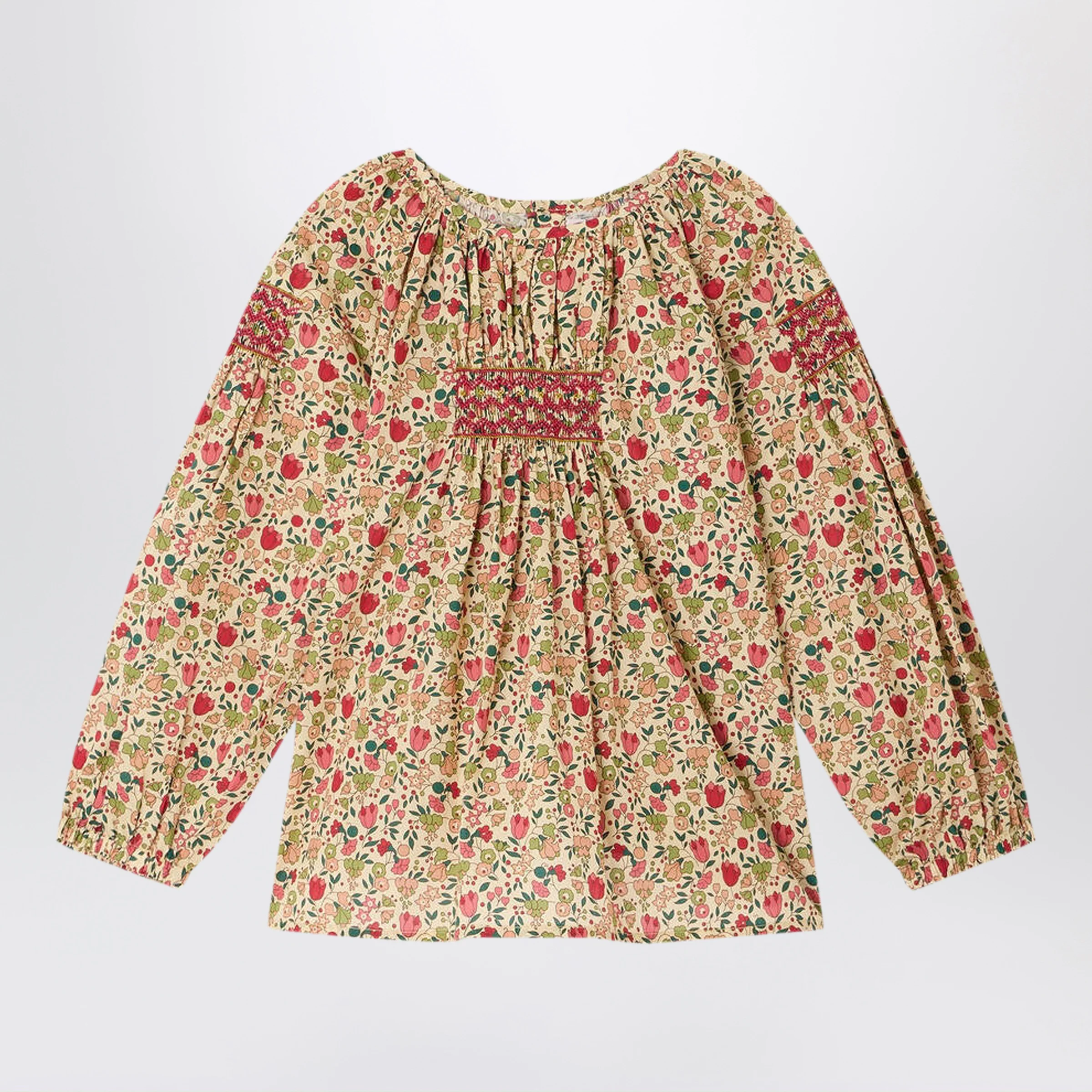 봉푸앙 Poldie Floral Organic Blouse 코튼 티셔츠/셔츠 남아 멀티 26FW W06GBLW00014CO524A
