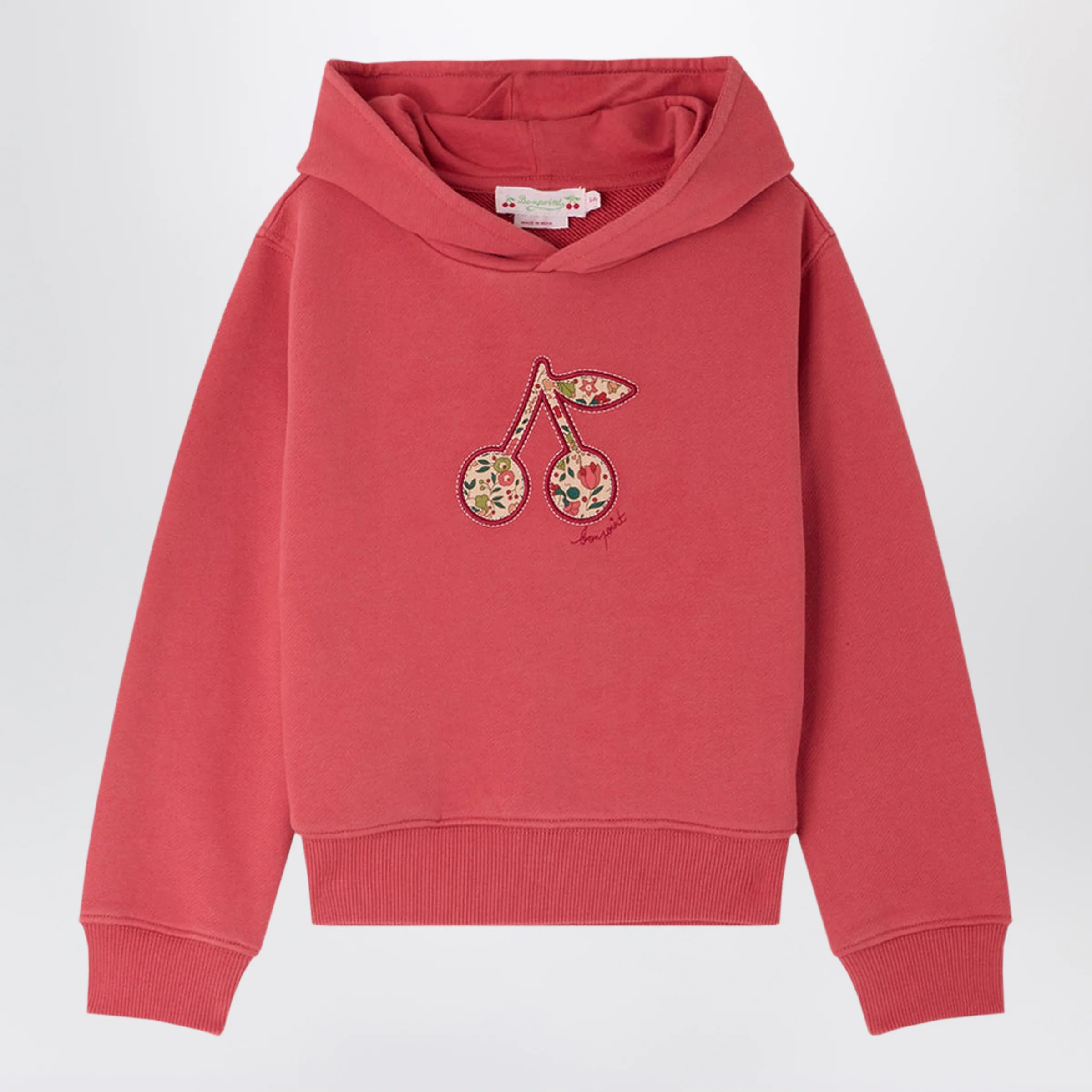 봉푸앙 Raspberry Tita hooded organic 코튼 니트 남아 핑크 26FW W06GSWK00010CO128C