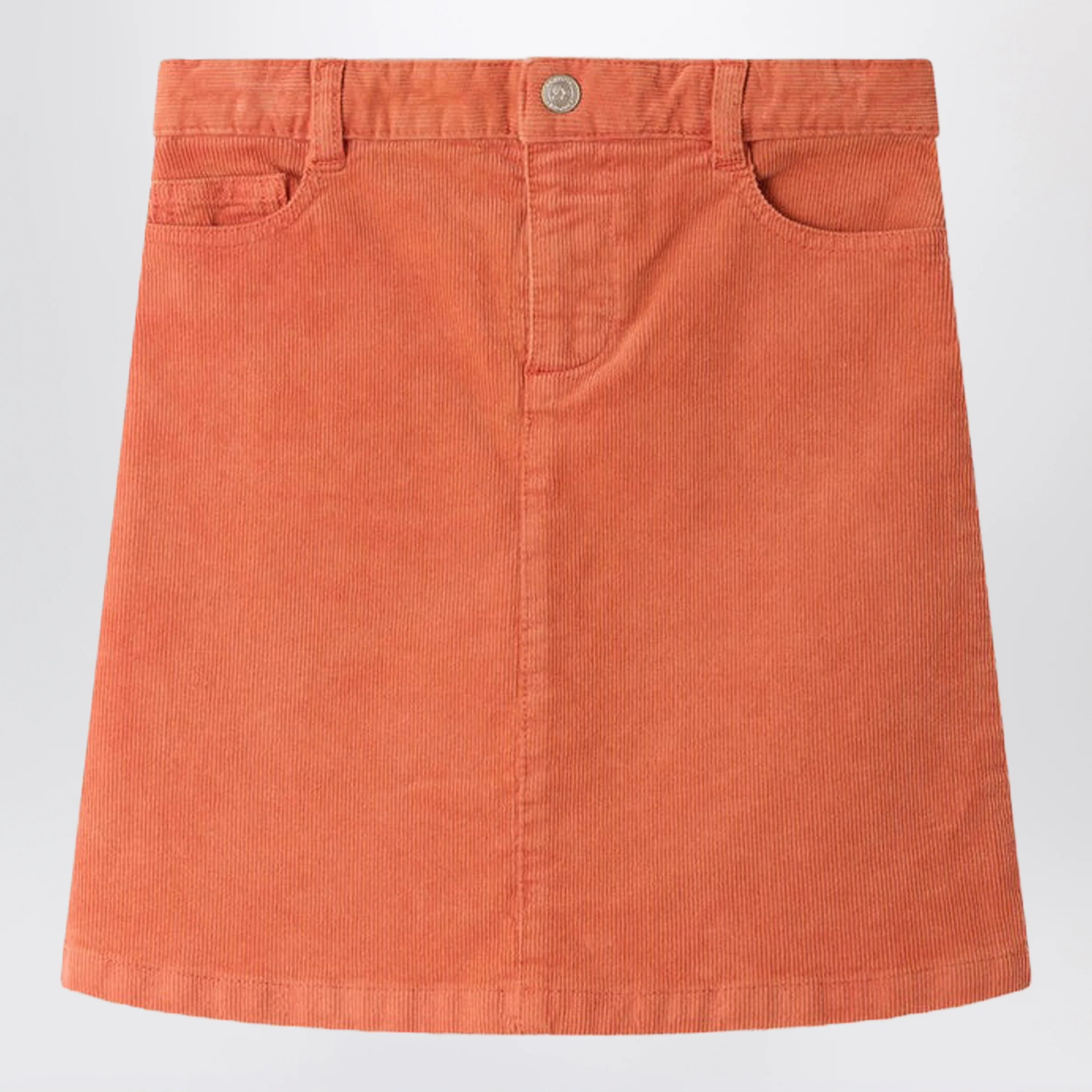 봉푸앙 Apricot-colored Merryl organic 코튼 스커트 여아 오렌지 26FW W06GSKW00001CO035C