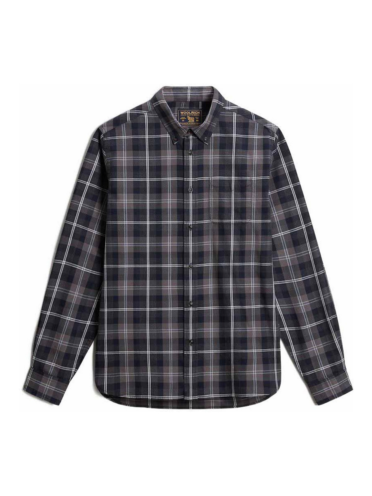 울리치 Tartan 코튼 긴팔 셔츠 남성 블루 26FW WOSI2032MRUT54191139