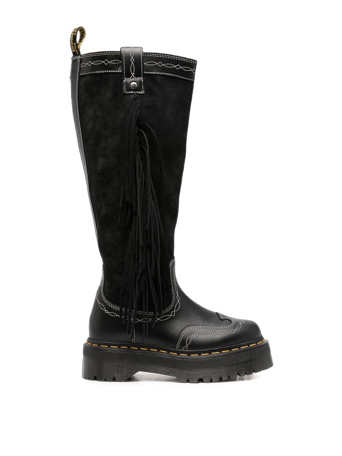 닥터마틴 앵클 부츠 여성 블랙 26FW 43173001QUADHIDRBLK