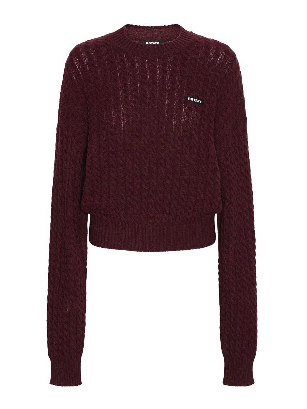 로테이트 빌젤 츠잇텐센 Twisted-Knit knitted 니트 여성 레드 26FW 116437741741