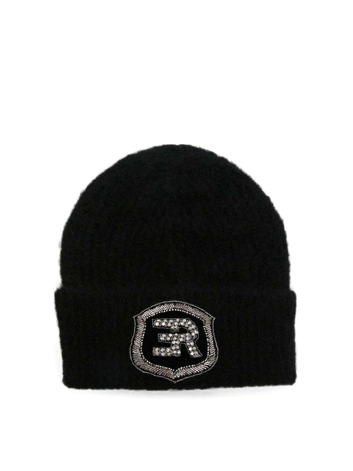 에르마노 세르비노 Beanie 비니 여성 블랙 26FW D49EV009EA0MF09900099