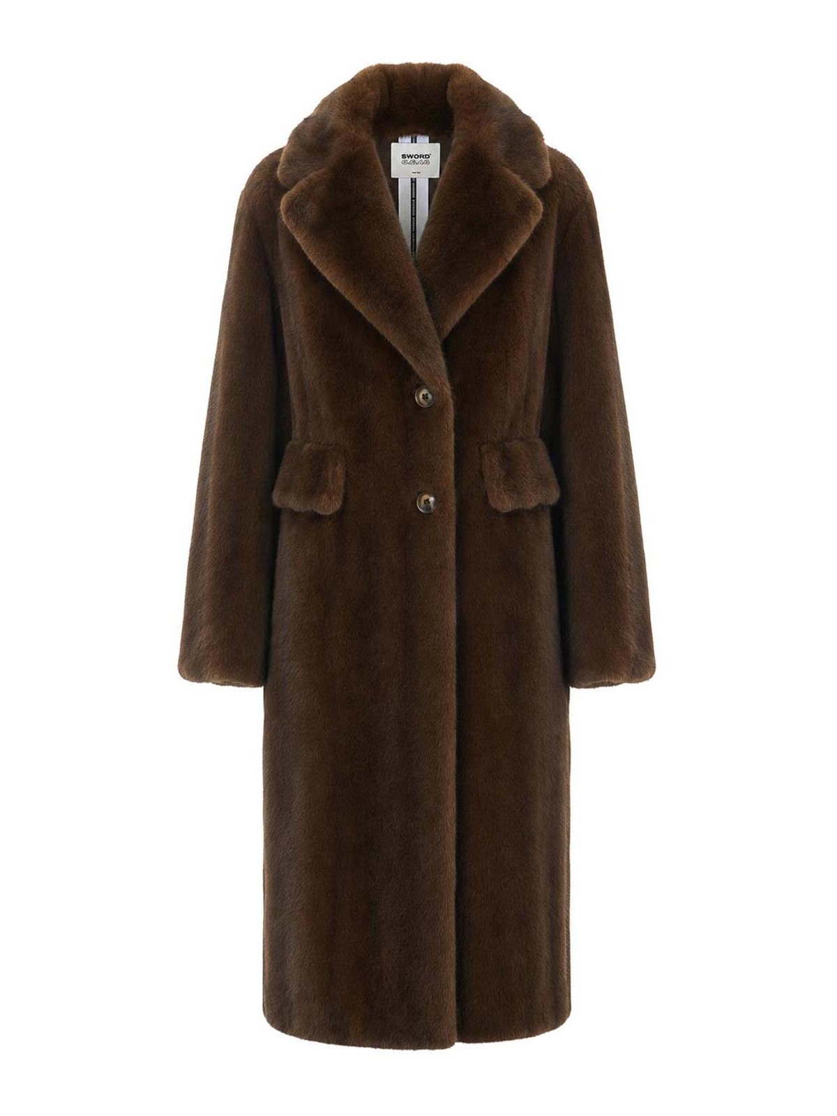 스올드 6644 Faux 퍼 코트 여성 브라운 26FW 9108DEMI
