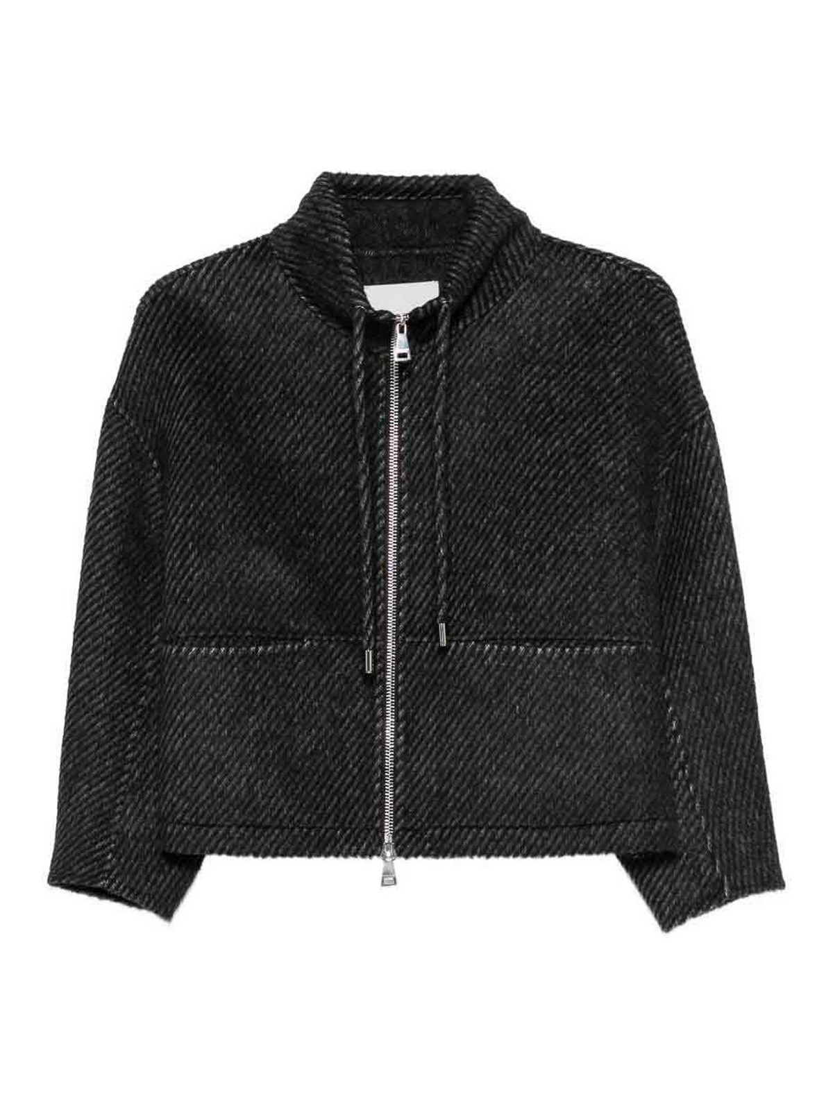 에르마노 세르비노 Blend Short 코트 여성 그레이 26FW D49ED034EY3MF46995999