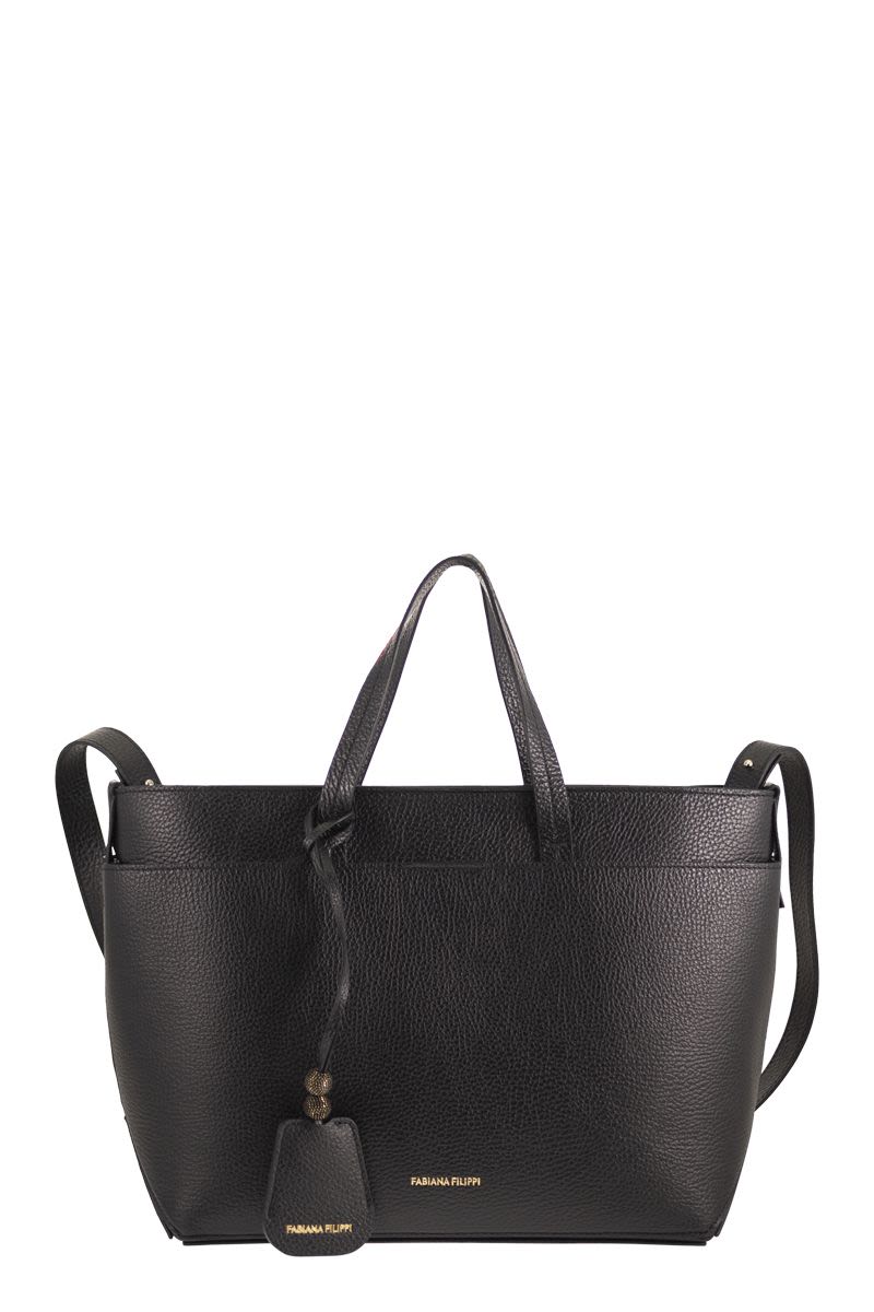 파비아나 필리피 shopper twin handles shoulder strap 토트백 여성 블랙 26FW BGD226A850M562825