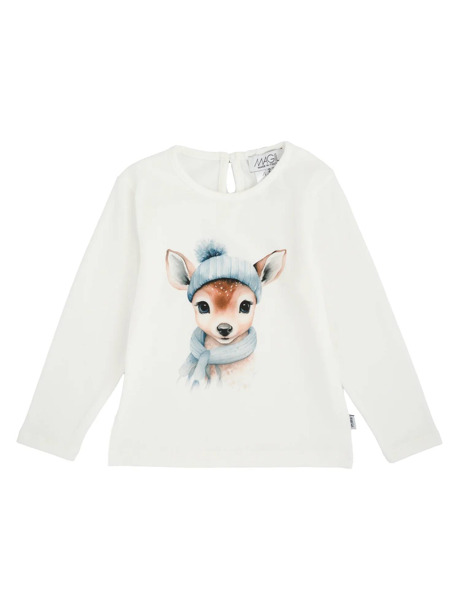 마질 Fawn 프린트 티셔츠/셔츠 여아 멀티 26FW MN260802AZZURRO