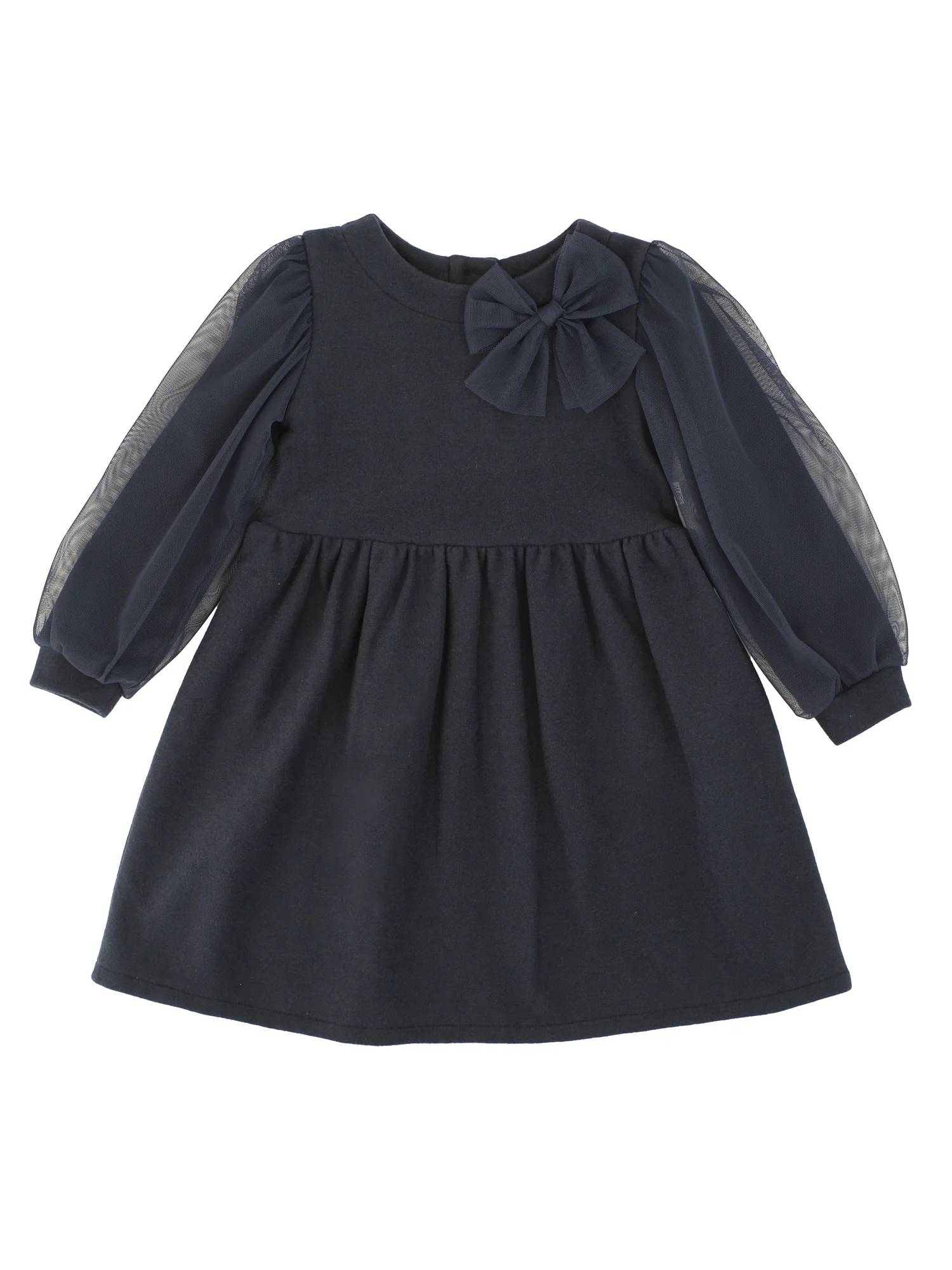 마질 tulle sleeves 코튼 원피스 여아 블루 26FW MN201004BLU