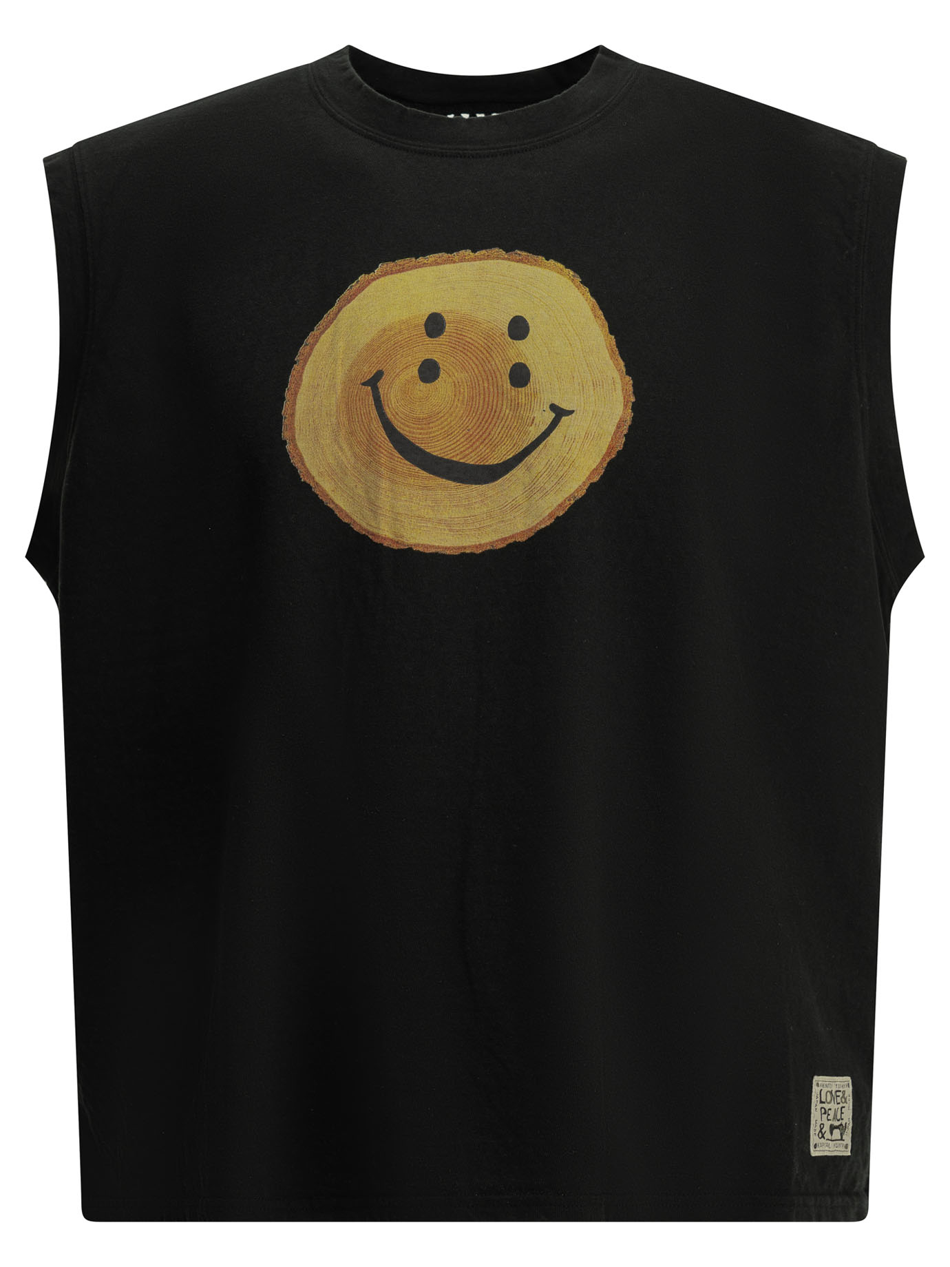 캐피탈 Tree Trunk Rainbow 크루넥 티셔츠 남성 블랙 26FW K2606SC240BLACK