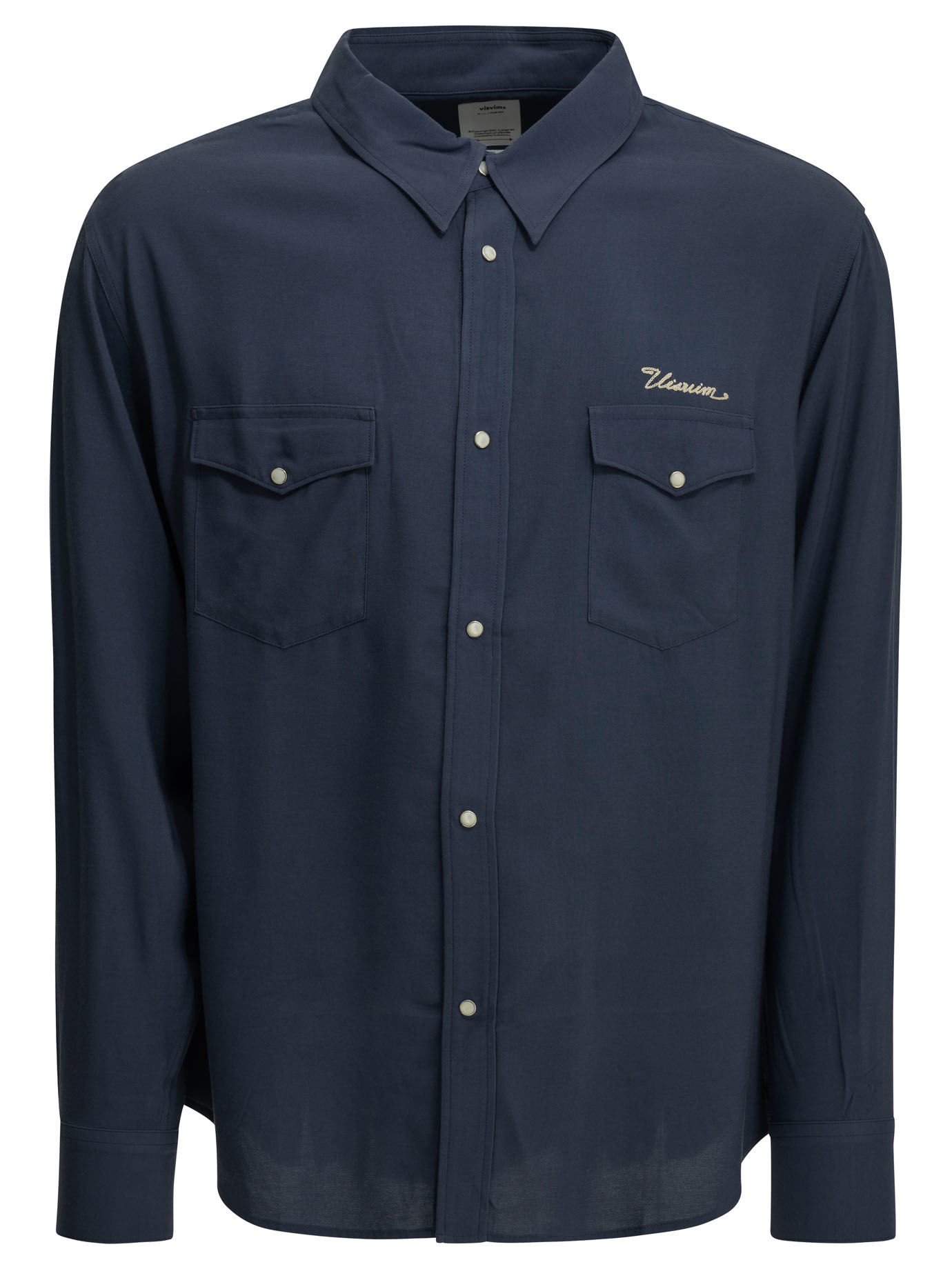 비스빔 Meridian Casual 긴팔 셔츠 남성 블루 26FW 0126205011003NAVY