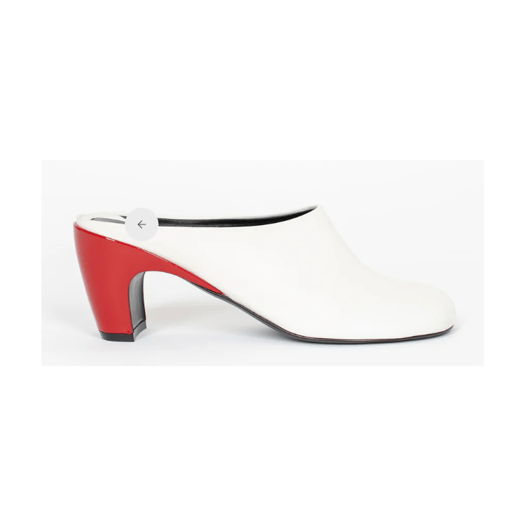 드리스 반 노튼 HEELED MULES 샌들 남성 화이트 26SS 0117650120001