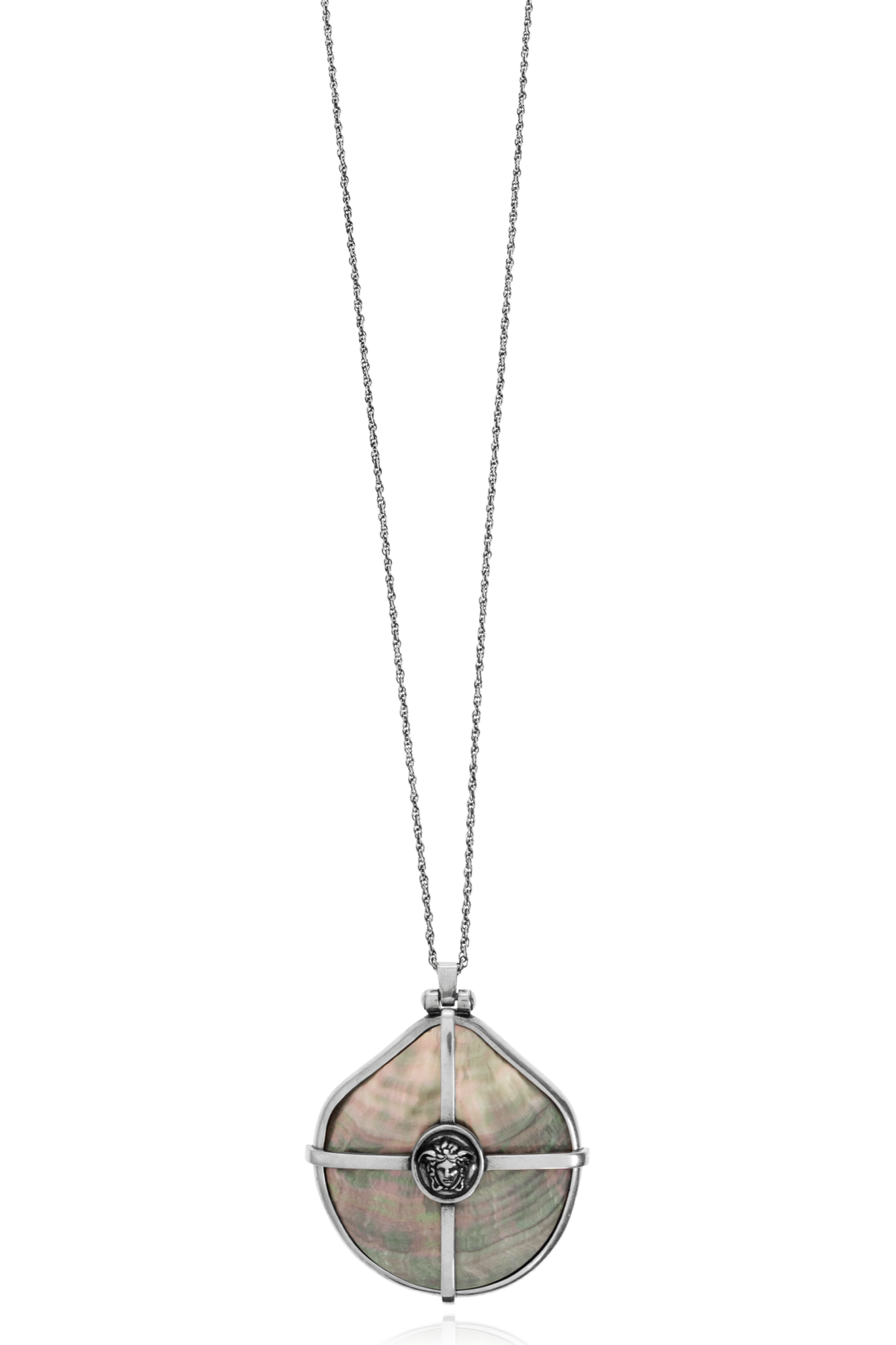 베르사체 mother- -pearl 펜던트 목걸이 여성 실버 26FW 10261391A179814JTF0