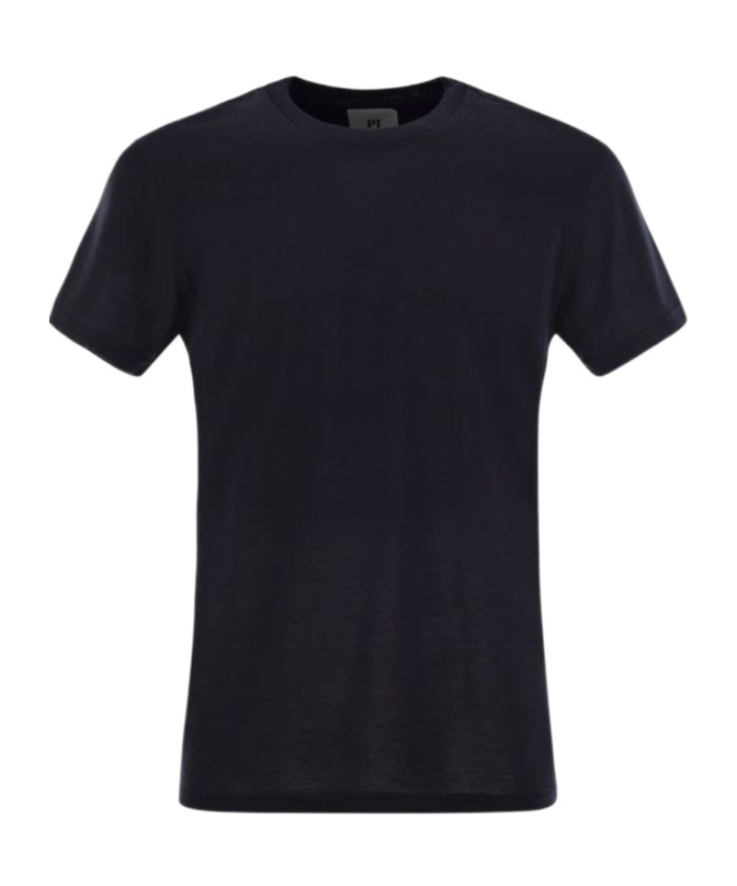 피티01 티셔츠 남성 블루 24FW TL5STM050LEL01CDNAVY